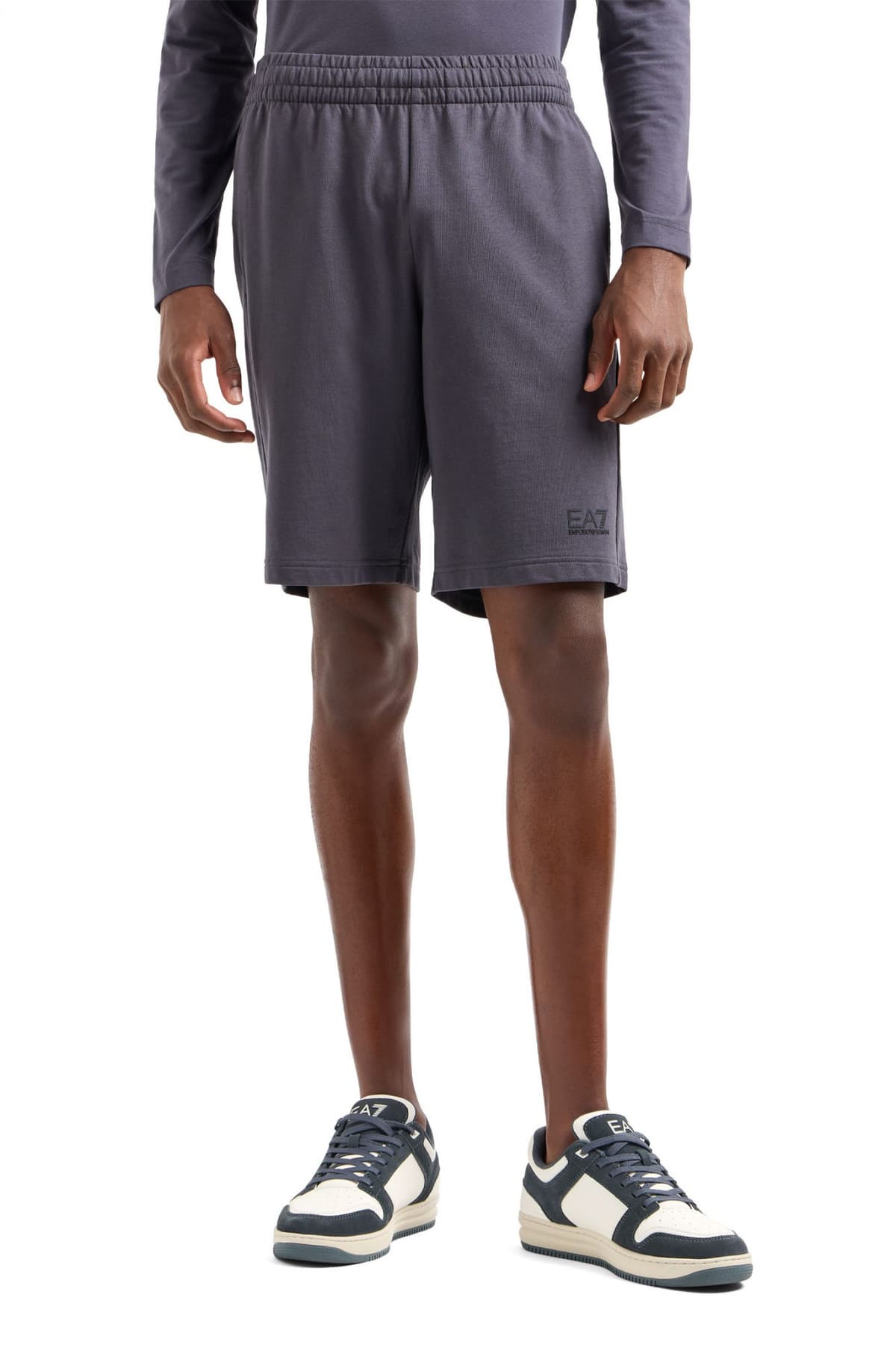 ARMANI 7 ΒΕΡΜΟΥΔΑ ΦΟΥΤΕΡ LOGO ΑΝΘΡΑΚΙ