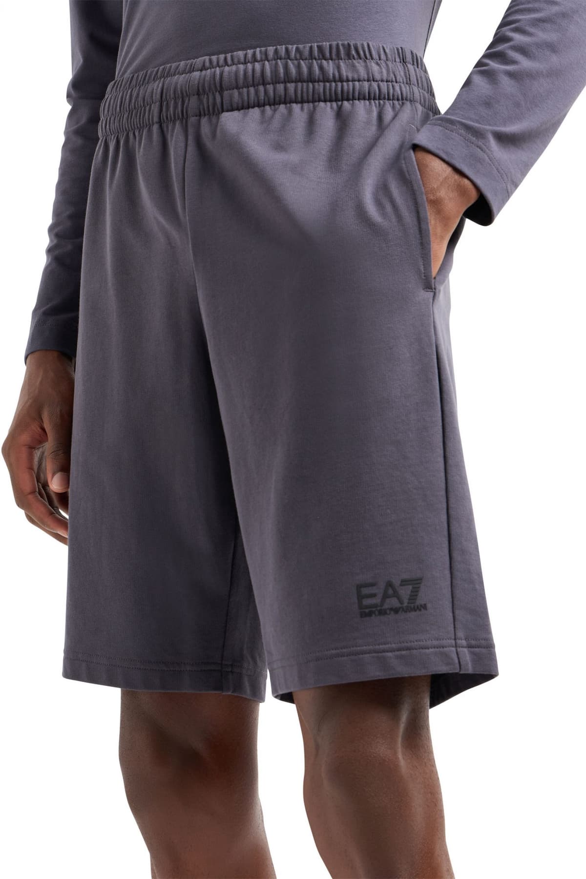 ARMANI 7 ΒΕΡΜΟΥΔΑ ΦΟΥΤΕΡ LOGO ΑΝΘΡΑΚΙ