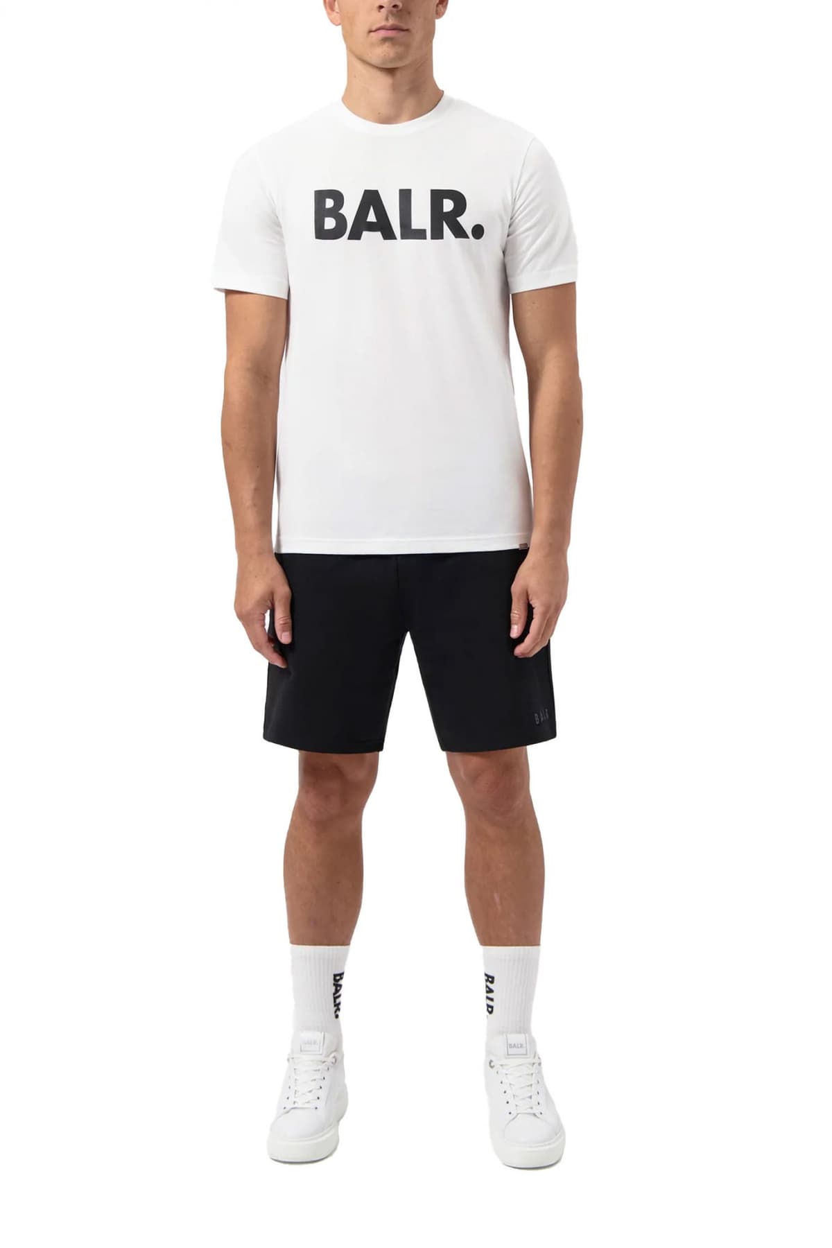 BALR. T-SHIRT BRAND STRAIGHT FIT LOGO ΛΕΥΚΟ