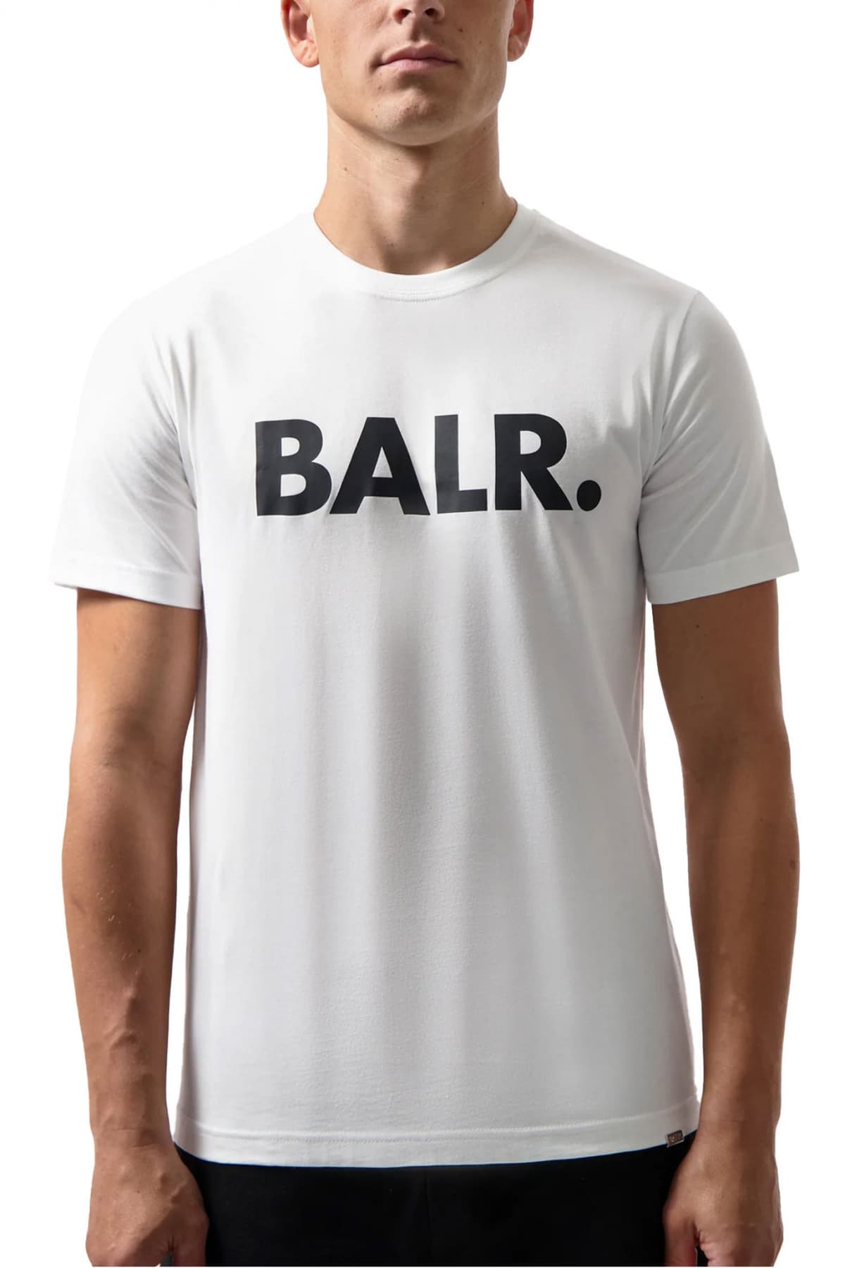 BALR. T-SHIRT BRAND STRAIGHT FIT LOGO ΛΕΥΚΟ
