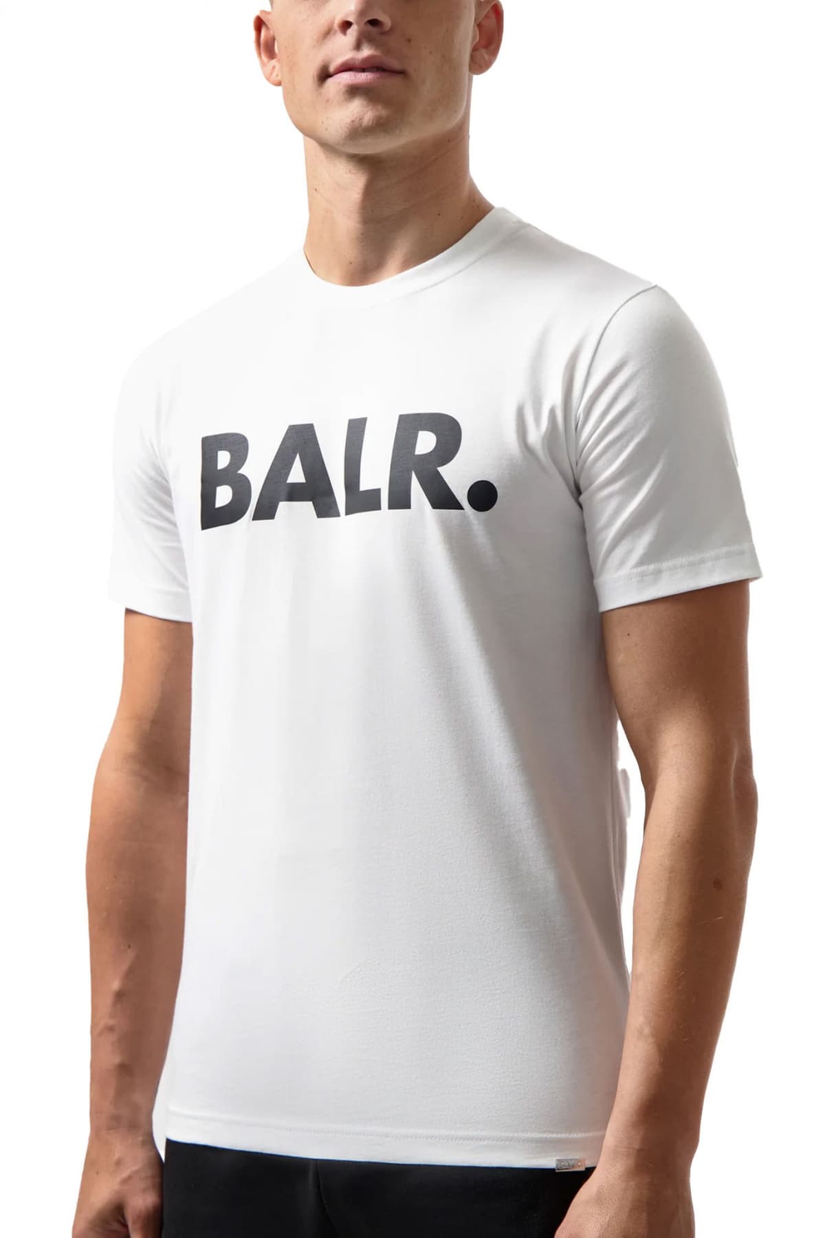 BALR. T-SHIRT BRAND STRAIGHT FIT LOGO ΛΕΥΚΟ