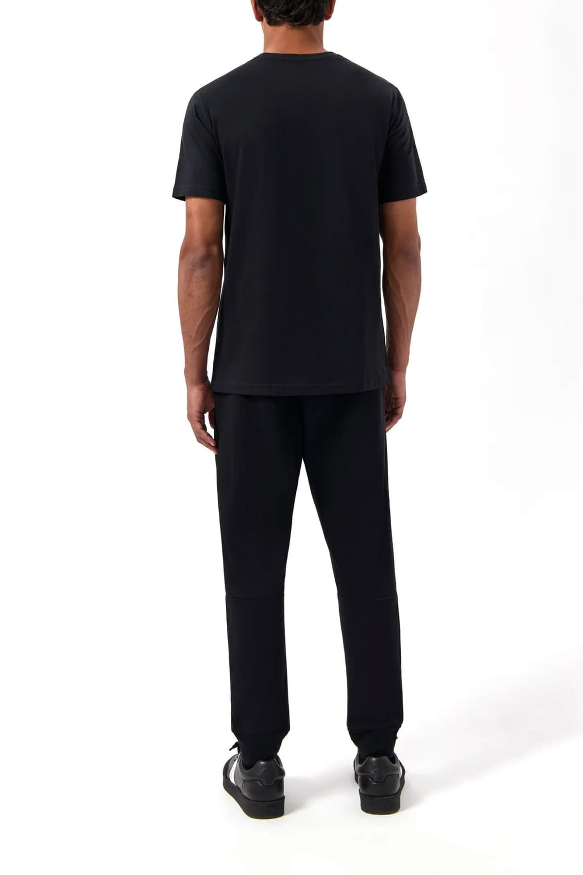 BALR. T-SHIRT BRAND STRAIGHT FIT LOGO ΜΑΥΡΟ