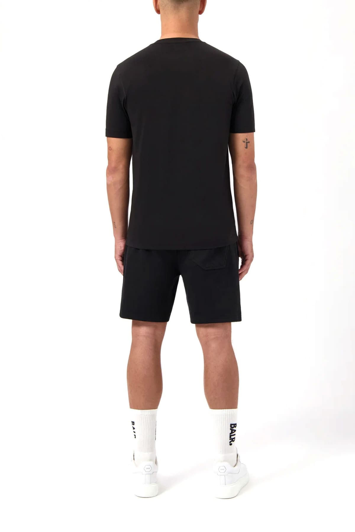 BALR. T-SHIRT SLIM FIT LOGO ΜΑΥΡΟ