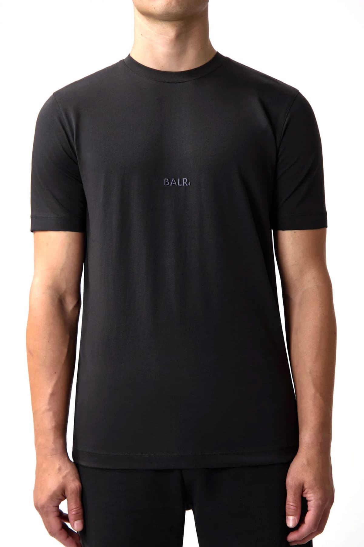BALR. T-SHIRT SLIM FIT LOGO ΜΑΥΡΟ