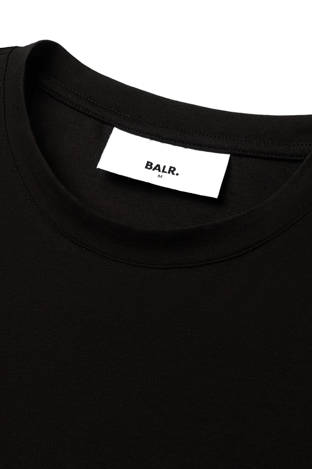 BALR. T-SHIRT SLIM FIT LOGO ΜΑΥΡΟ
