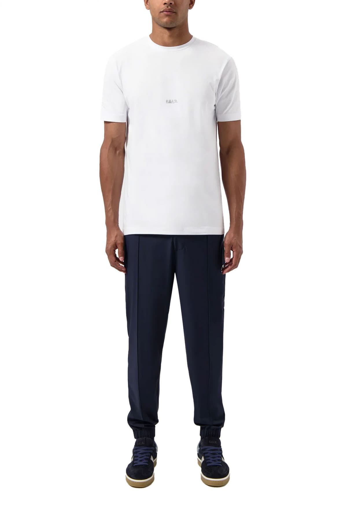 BALR. T-SHIRT SLIM FIT LOGO ΛΕΥΚΟ