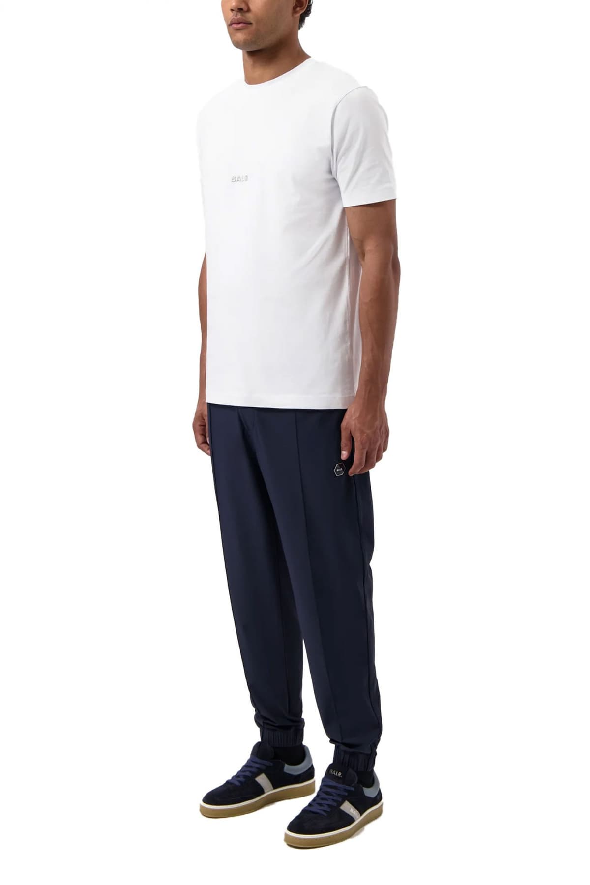 BALR. T-SHIRT SLIM FIT LOGO ΛΕΥΚΟ