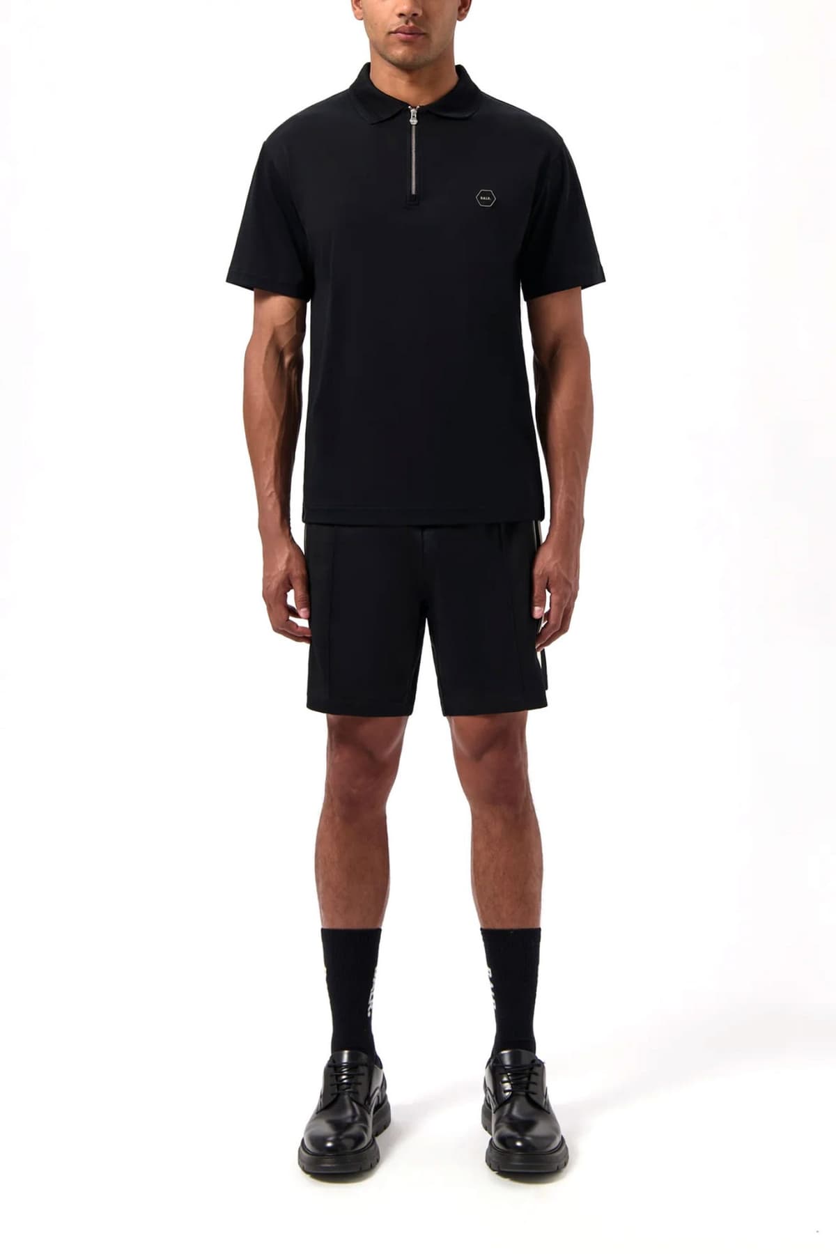 BALR. POLO HEX-SERIES LOGO ΜΕΤΑΛΛΙΚΟ ΜΑΥΡΟ