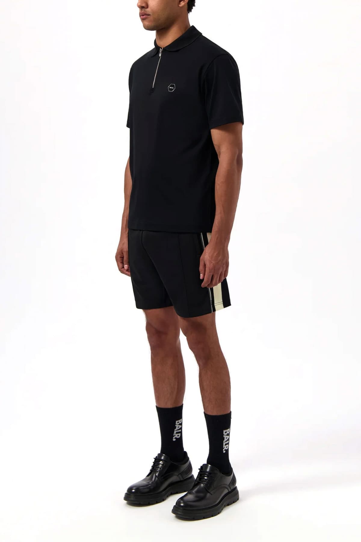 BALR. POLO HEX-SERIES LOGO ΜΕΤΑΛΛΙΚΟ ΜΑΥΡΟ