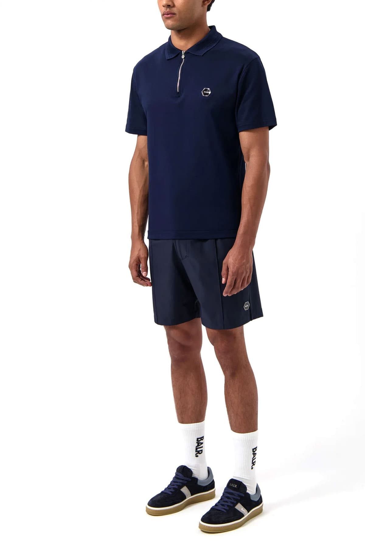 BALR. POLO HEX-SERIES LOGO ΜΕΤΑΛΛΙΚΟ ΜΠΛΕ