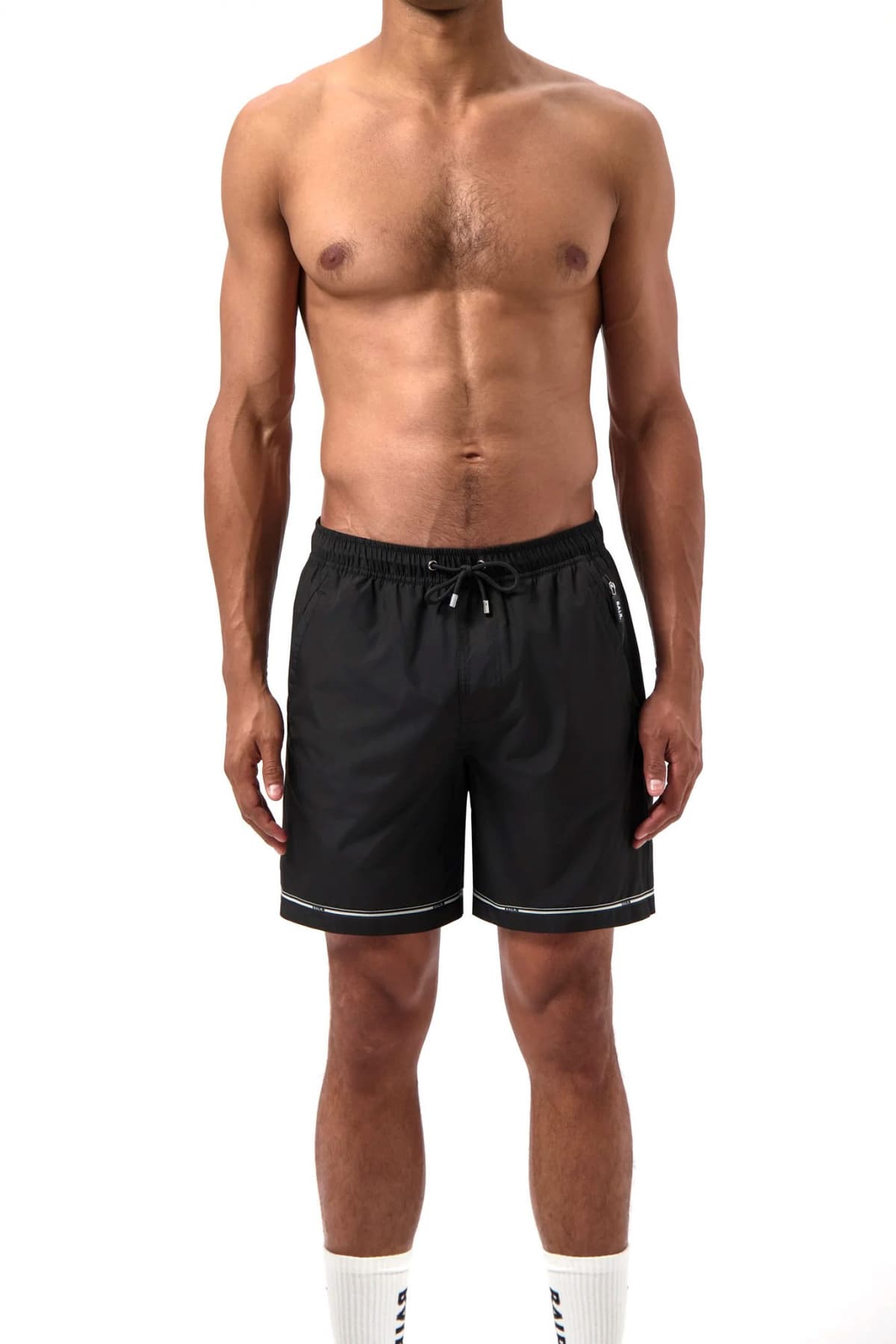 BALR. ΜΑΓΙΩ TAPE SWIMSHORTS LOGO ΜΑΥΡΟ