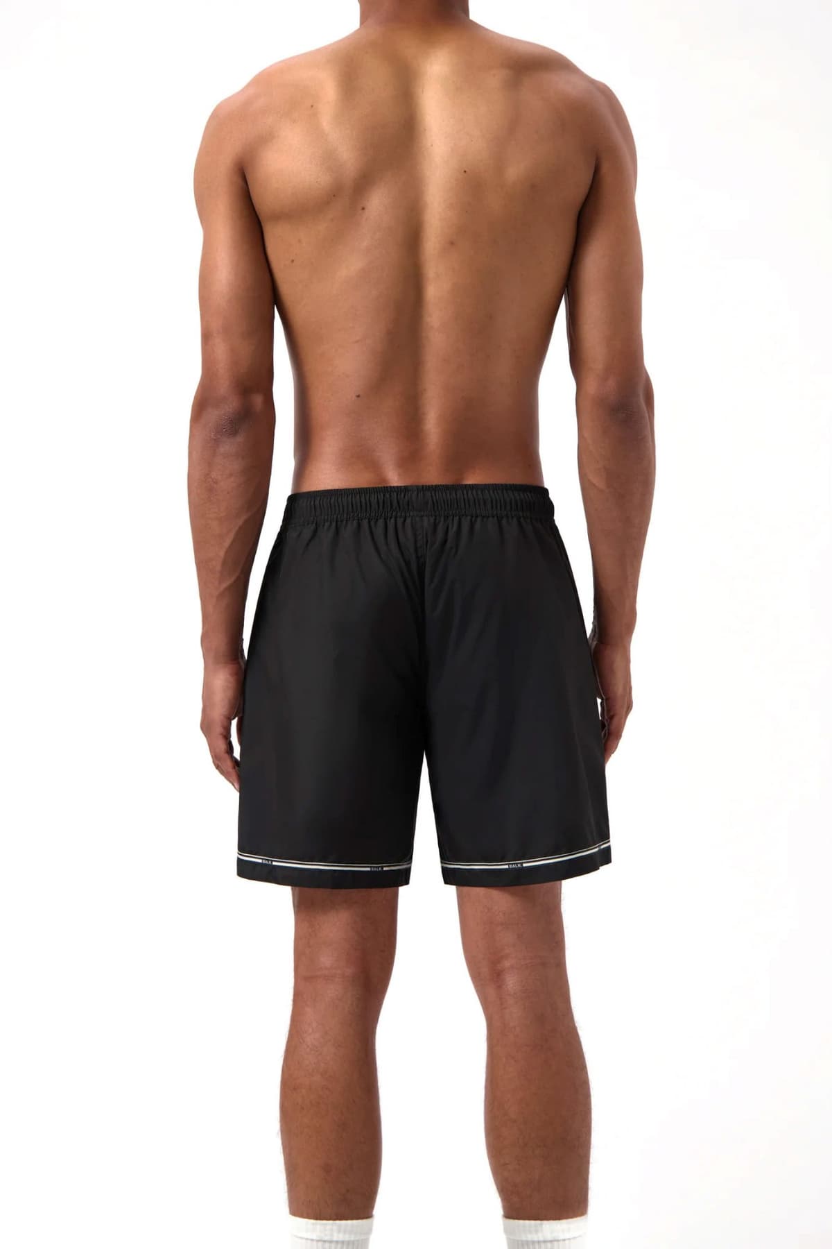 BALR. ΜΑΓΙΩ TAPE SWIMSHORTS LOGO ΜΑΥΡΟ