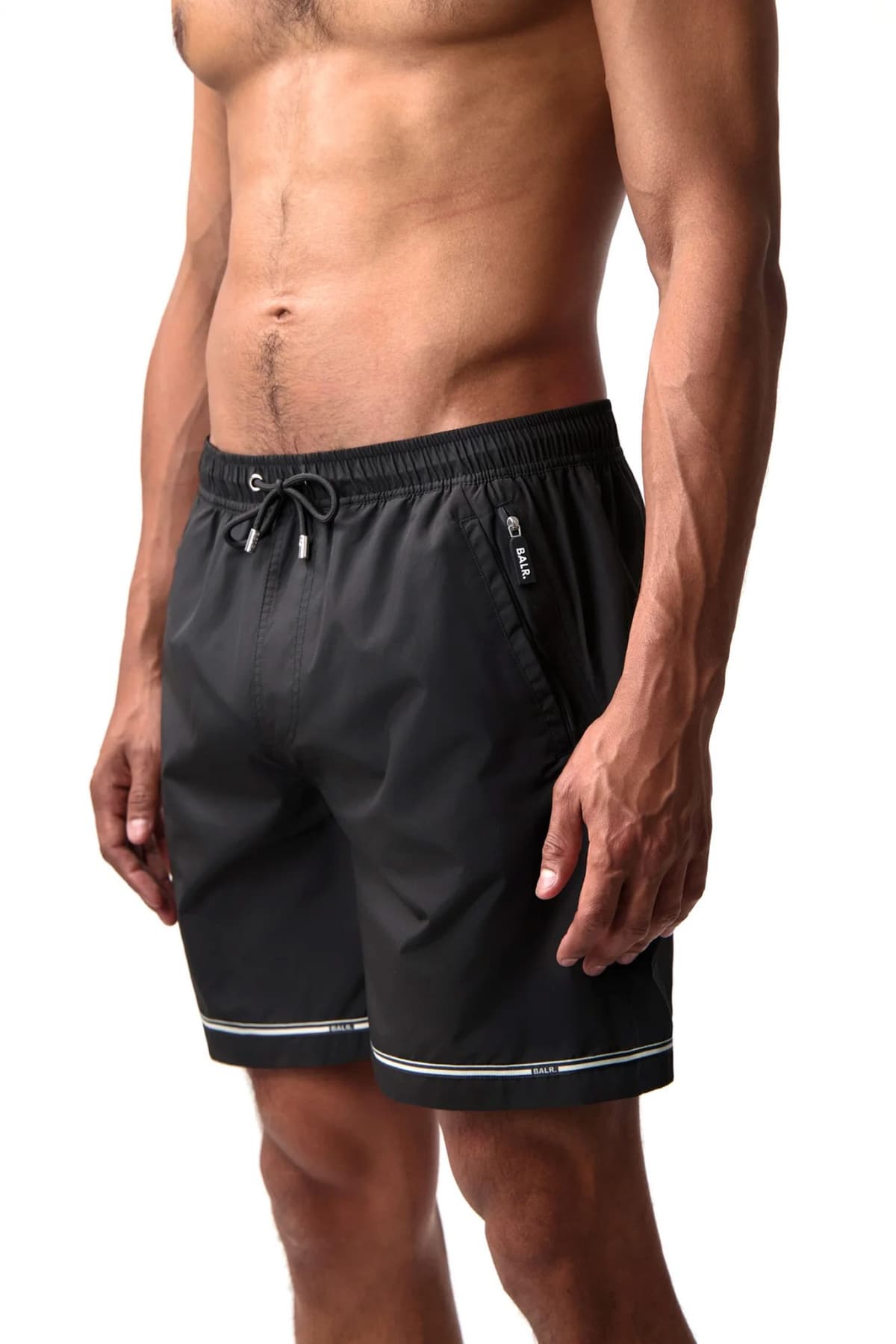 BALR. ΜΑΓΙΩ TAPE SWIMSHORTS LOGO ΜΑΥΡΟ