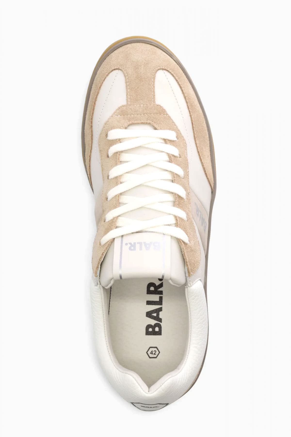 BALR. ΠΑΠΟΥΤΣΙΑ SNEAKERS LONDON CLASSIC LOGO ΕΚΡΟΥ-ΜΠΕΖ