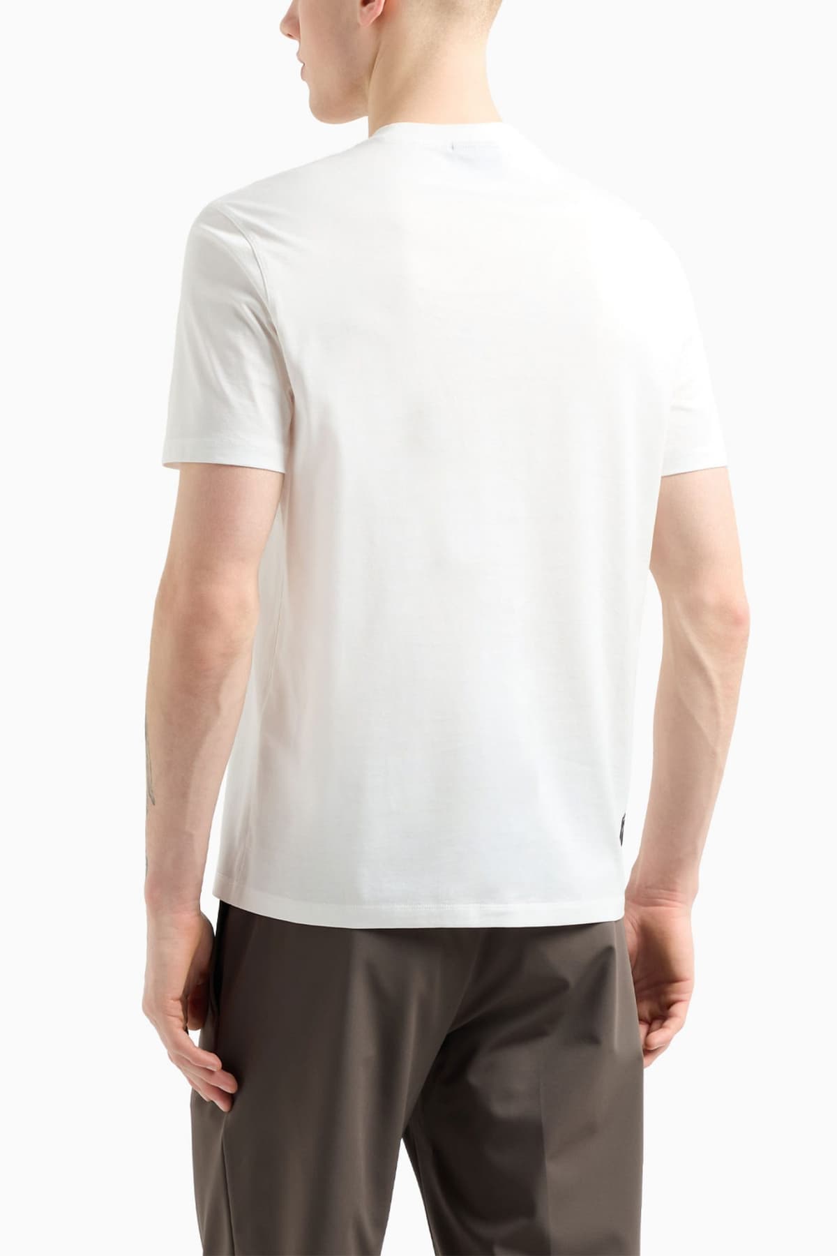 EMPORIO ARMANI T-SHIRT LOGO ΛΕΥΚΟ