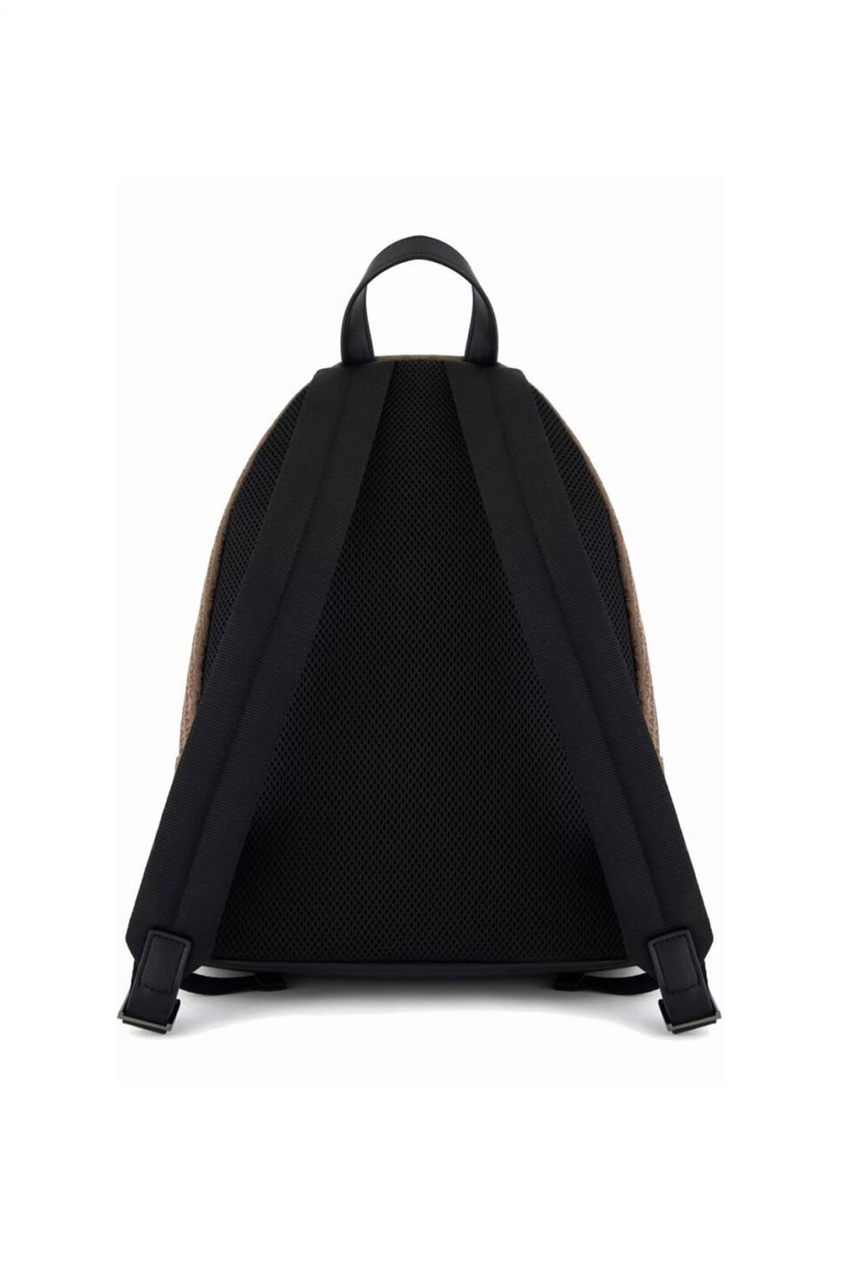 EMPORIO ARMANI ΤΣΑΝΤΑ BACKPACK ALL OVER LOGO ΚΑΦΕ