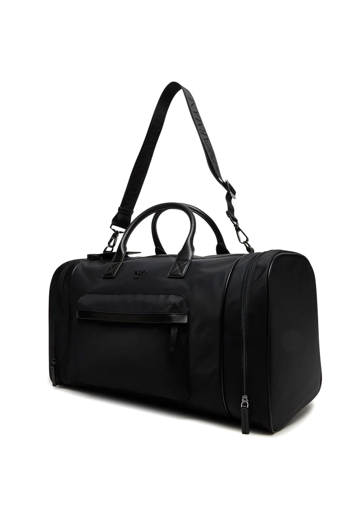 EMPORIO ARMANI ΣΑΚΟΣ ΤΑΞΙΔΙΟΥ LOGO ΜΑΥΡΟ