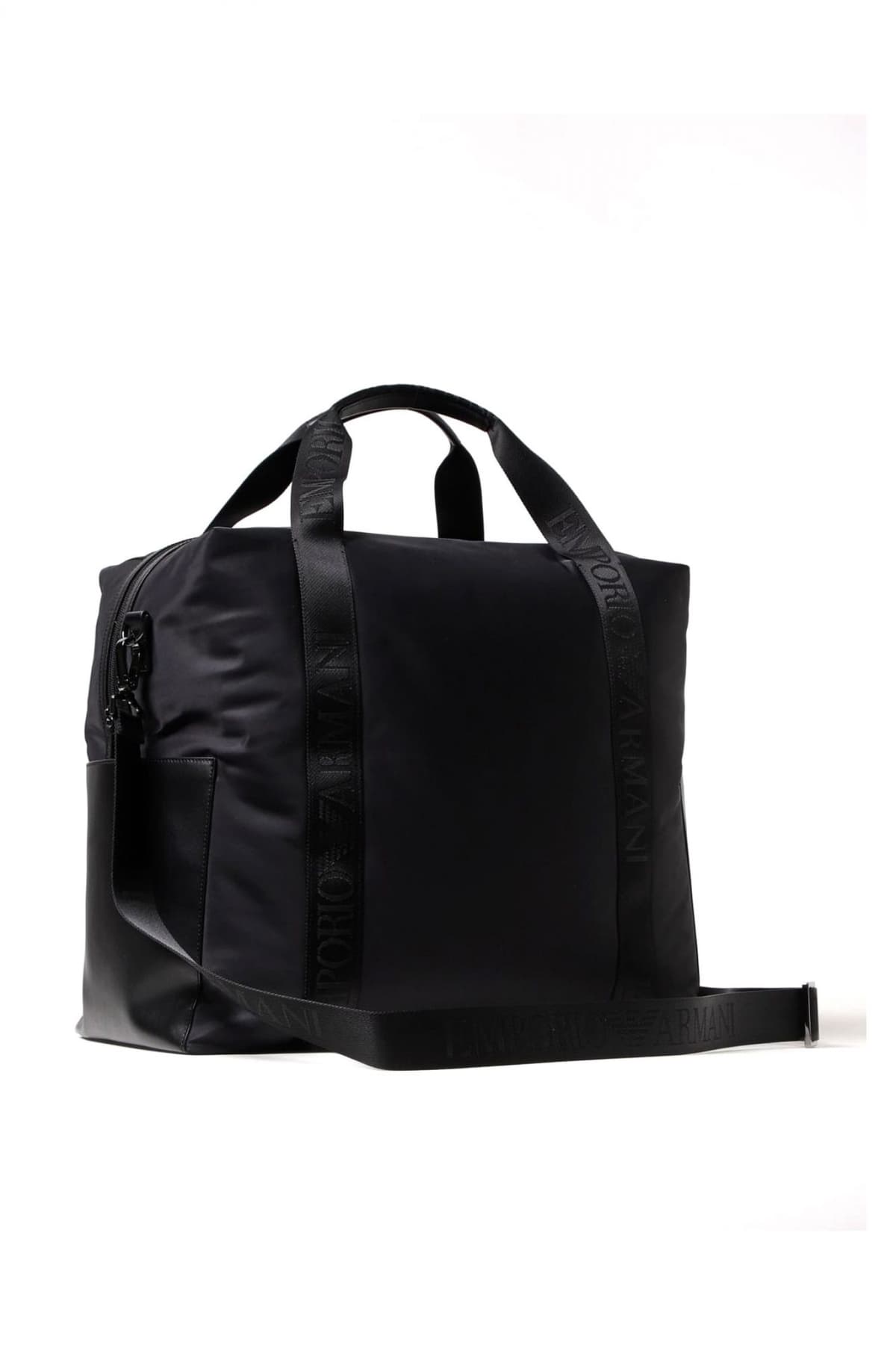 EMPORIO ARMANI ΣΑΚΟΣ ΤΑΞΙΔΙΟΥ LOGO ΜΑΥΡΟ