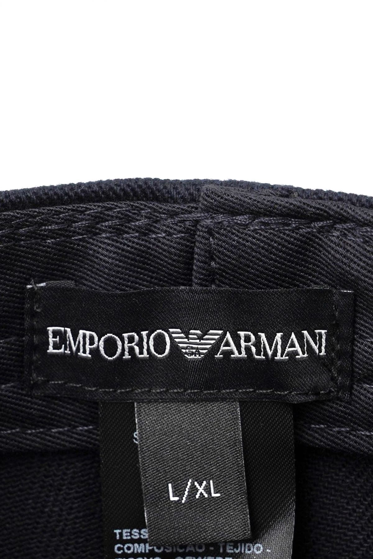 EMPORIO ARMANI ΚΑΠΕΛΟ BASEBALL LOGO ΜΠΛΕ