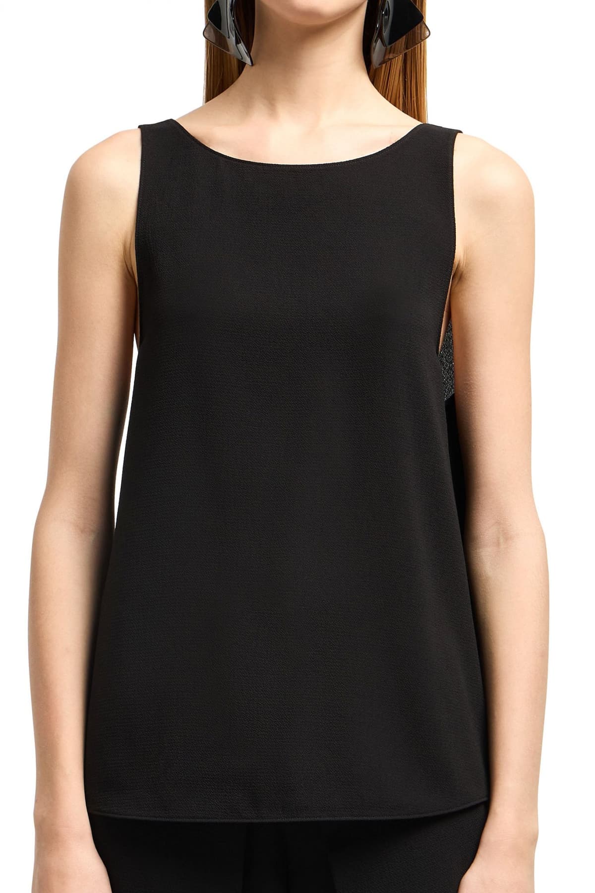 EMPORIO ARMANI TOP ΚΡΟΥΑΖΕ ΠΙΣΩ ΜΑΥΡΟ