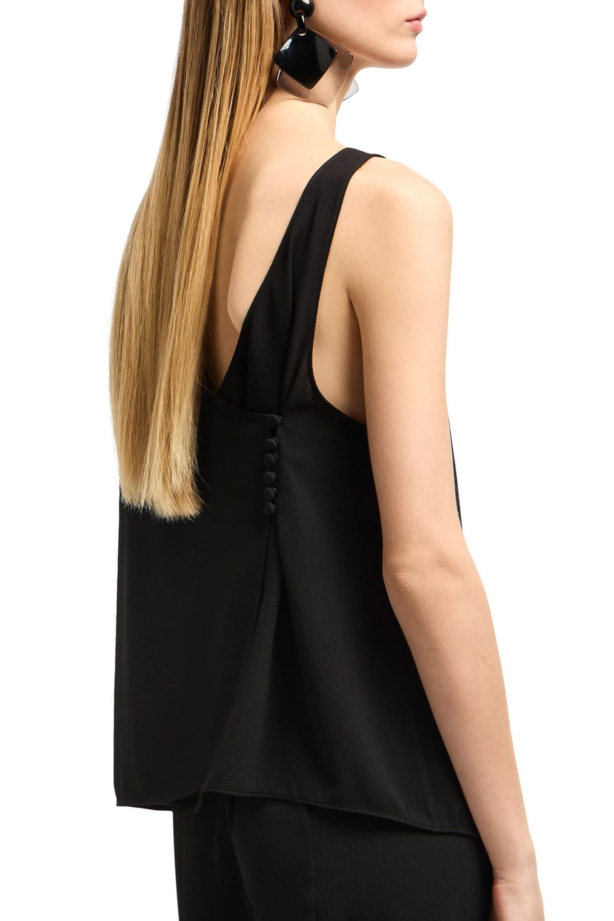 EMPORIO ARMANI TOP ΚΡΟΥΑΖΕ ΠΙΣΩ ΜΑΥΡΟ