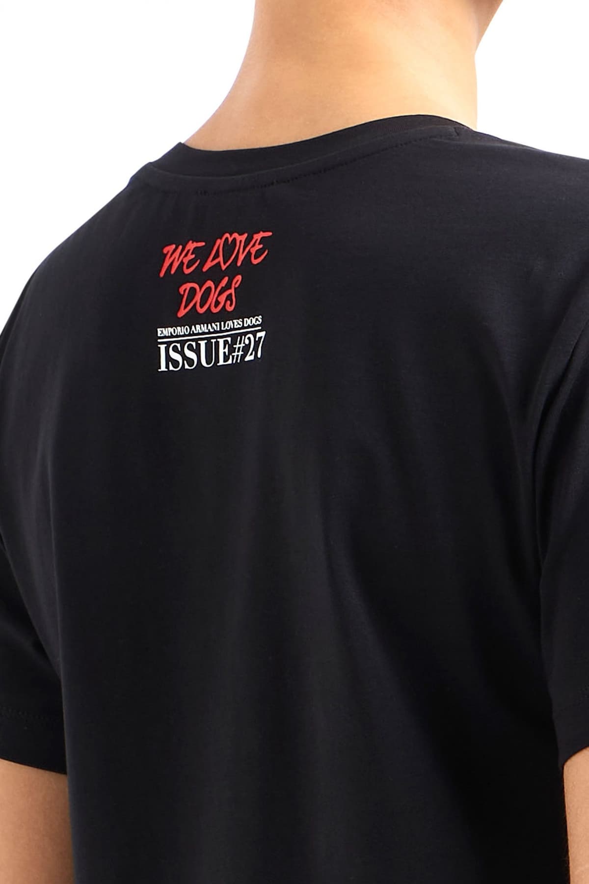 EMPORIO ARMANI T-SHIRT LOGO ΜΑΥΡΟ