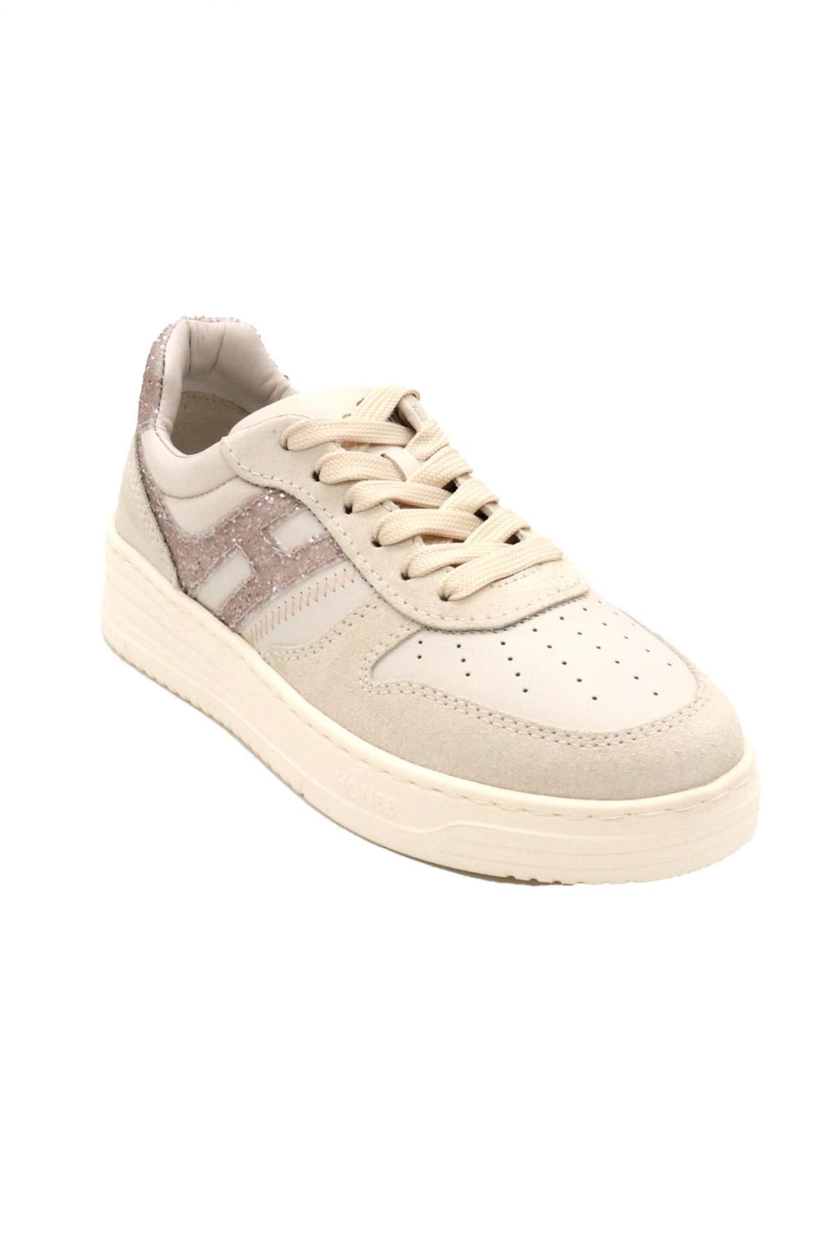 HOGAN ΠΑΠΟΥΤΣΙΑ SNEAKERS ΔΕΡΜΑ H630 ALLACCIATTO ΣΤΡΑΣ ΕΚΡΟΥ