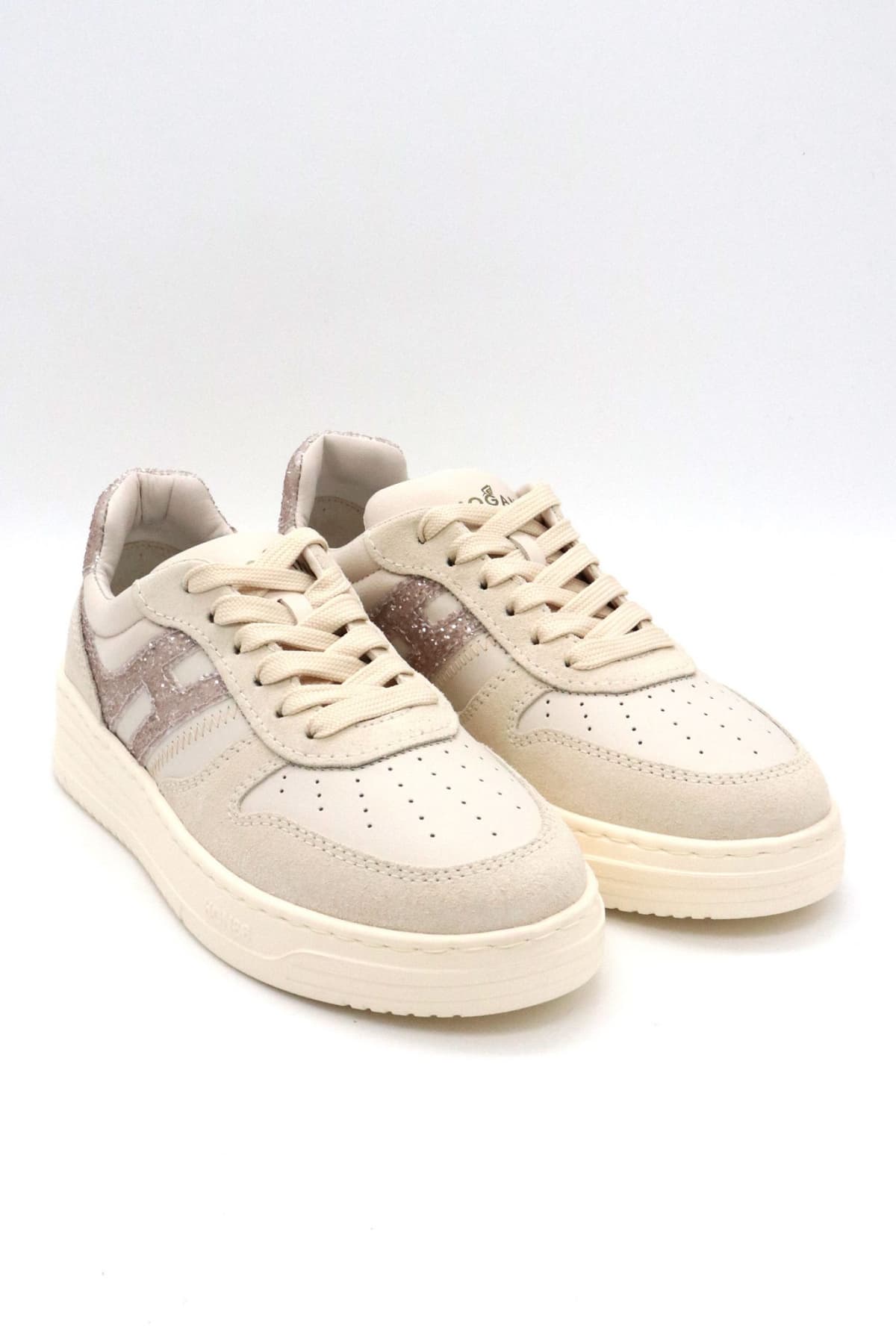 HOGAN ΠΑΠΟΥΤΣΙΑ SNEAKERS ΔΕΡΜΑ H630 ALLACCIATTO ΣΤΡΑΣ ΕΚΡΟΥ