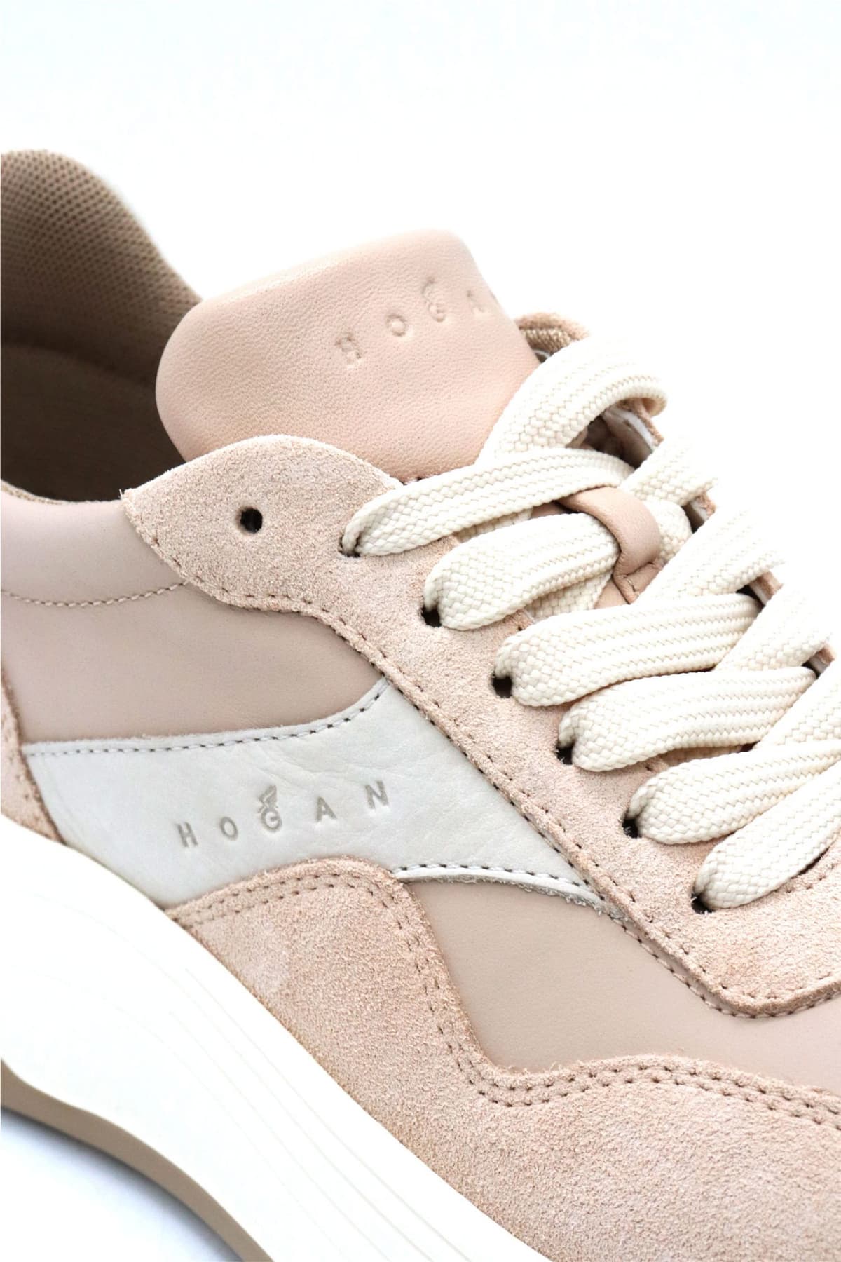 HOGAN ΠΑΠΟΥΤΣΙΑ SNEAKERS ΔΕΡΜΑ H669 ALLACCIATO ΣΟΜΟΝ