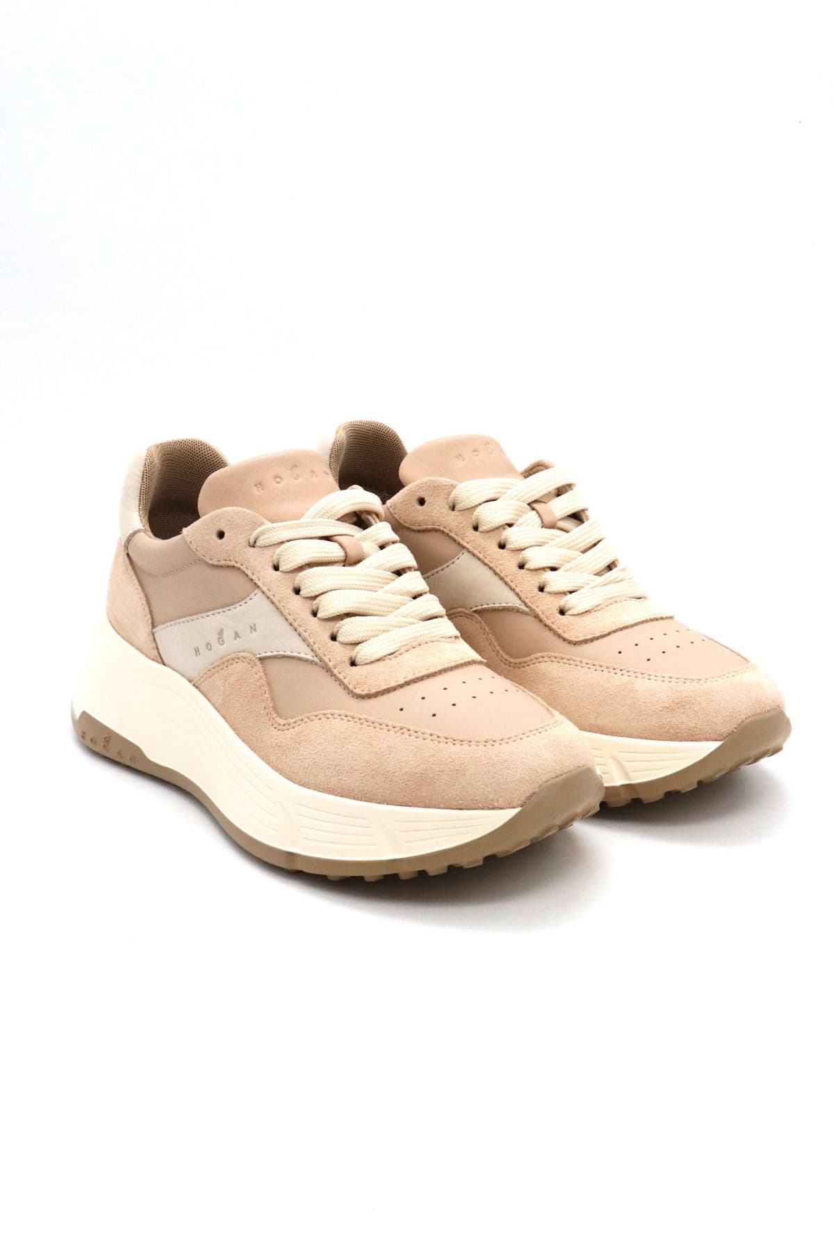 HOGAN ΠΑΠΟΥΤΣΙΑ SNEAKERS ΔΕΡΜΑ H669 ALLACCIATO ΣΟΜΟΝ