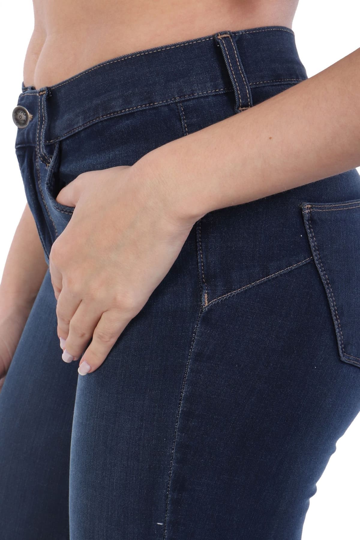 LIU-JO ΠΑΝΤΕΛΟΝΙ JEANS DIVINE HIGH WAIST ΣΚΟΥΡΟ ΜΠΛΕ