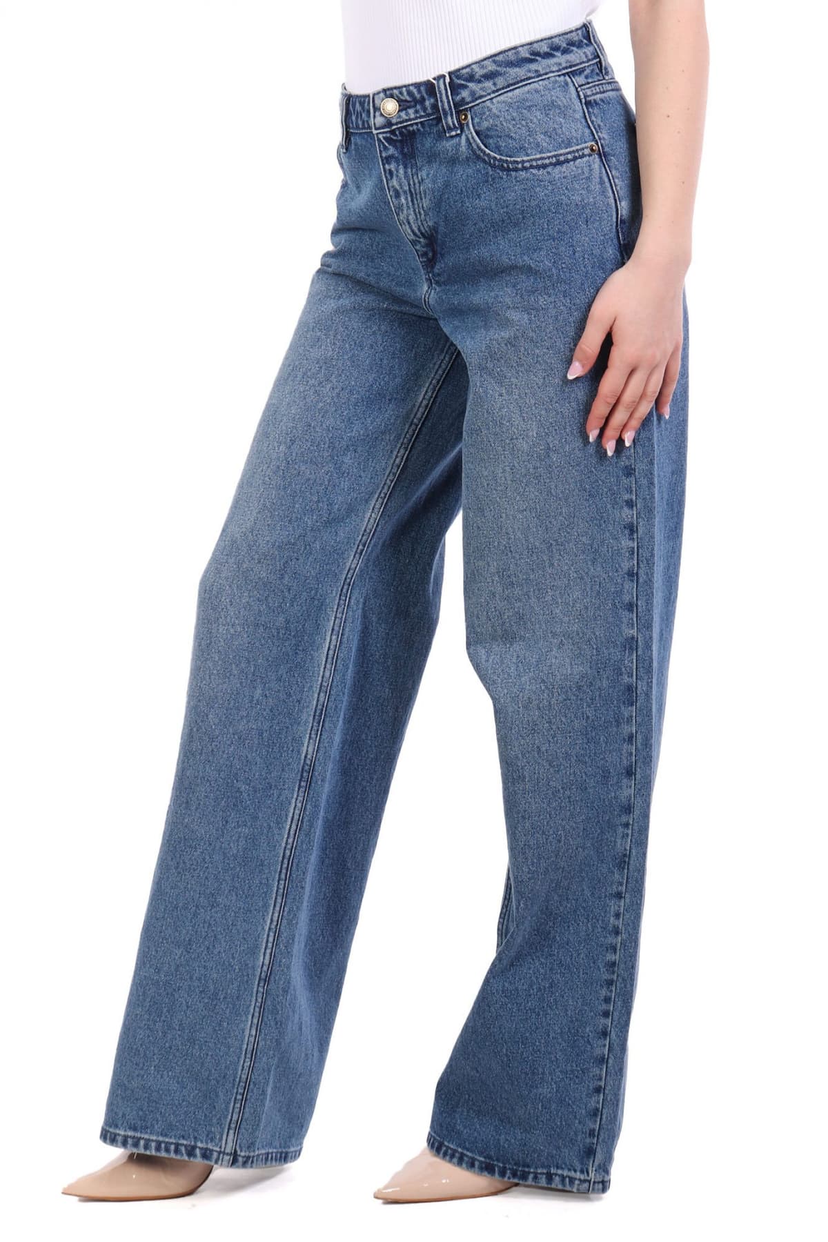 MICHAEL KORS ΠΑΝΤΕΛΟΝΑ JEANS ΜΠΛΕ