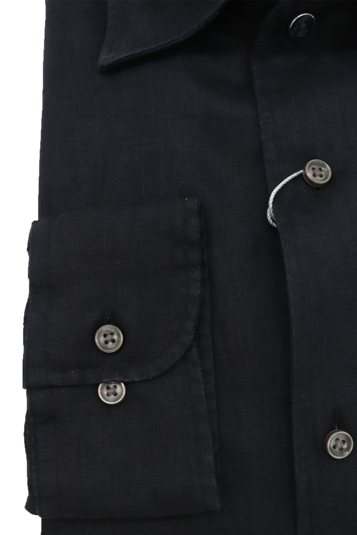 MICHAEL KORS ΠΟΥΚΑΜΙΣΟ SLIM FIT ΛΙΝΟ ΜΑΥΡΟ