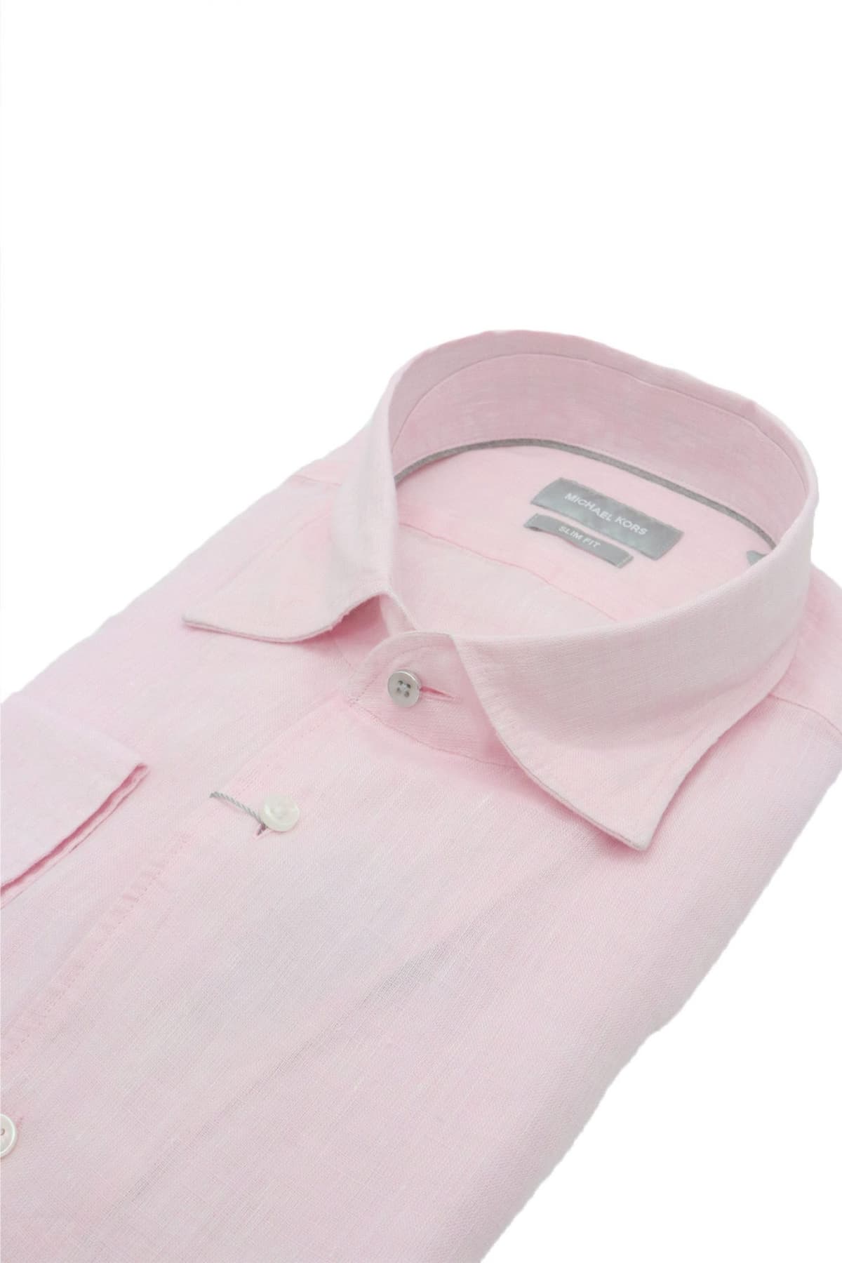 MICHAEL KORS ΠΟΥΚΑΜΙΣΟ SLIM FIT ΛΙΝΟ ΡΟΖ