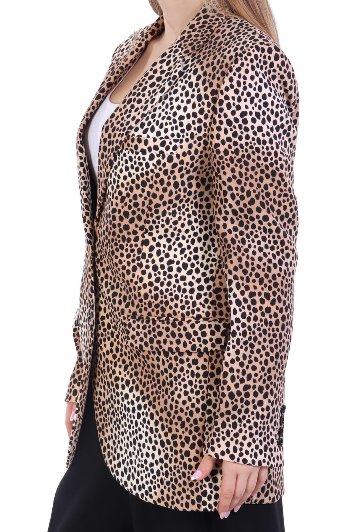 MICHAEL KORS ΣΑΚΑΚΙ OVERSAZED ΛΕΟΠΑΡ ΚΑΦΕ-ΜΠΕΖ