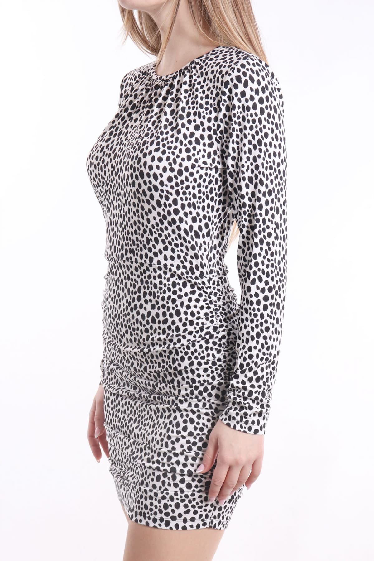 MICHAEL KORS ΦΟΡΕΜΑ MINI ΝΤΡΑΠΕ ΠΟΥΑ ΜΑΥΡΟ-ΛΕΥΚΟ