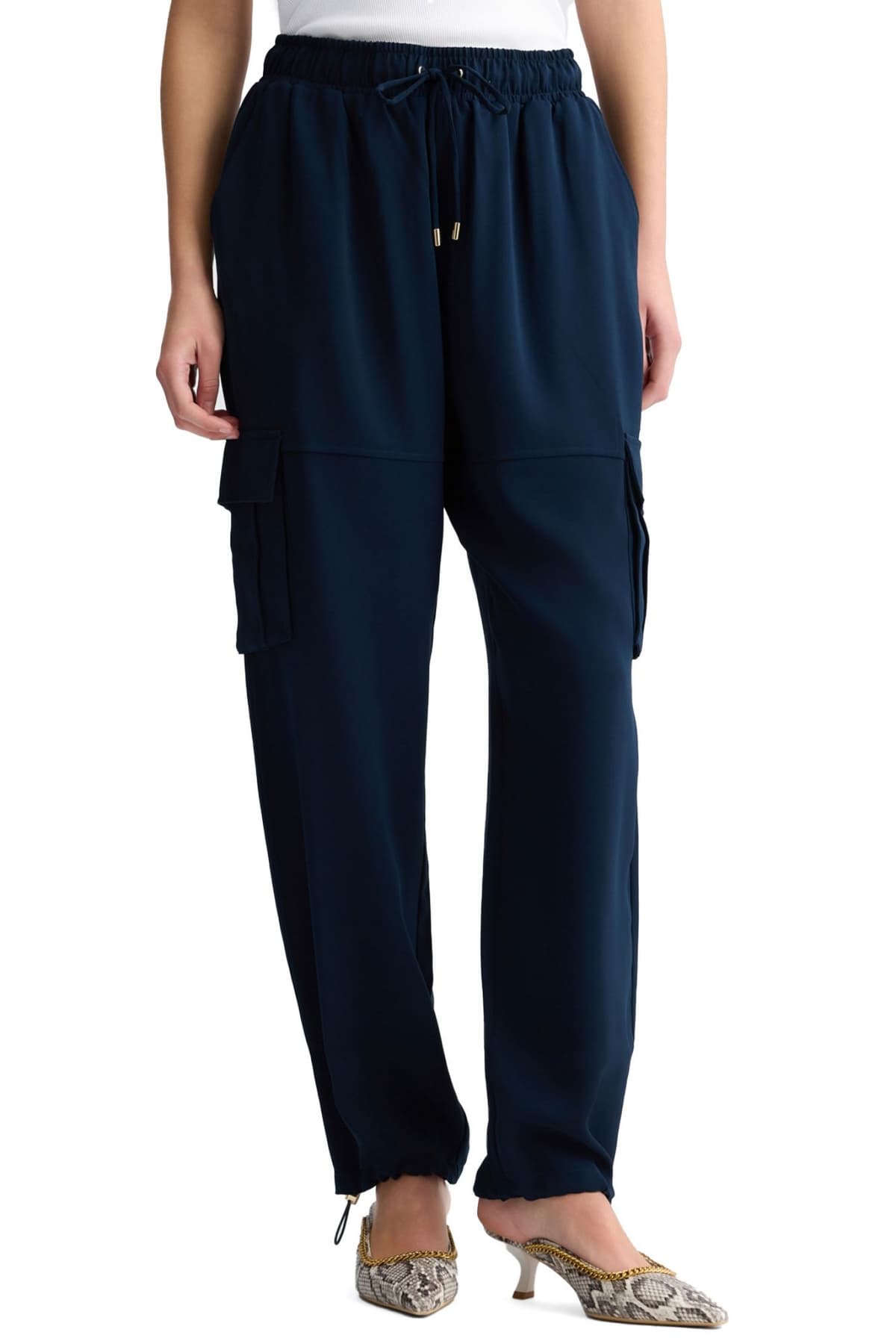 LIU JO BETTER ΠΑΝΤΕΛΟΝΙ CARGO NAVETTA LUNGO ΜΠΛΕ