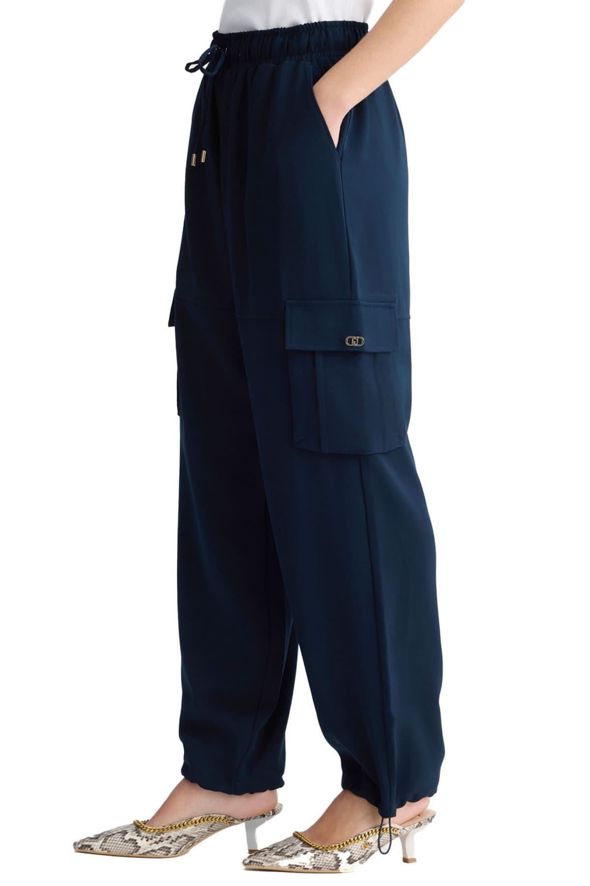 LIU JO BETTER ΠΑΝΤΕΛΟΝΙ CARGO NAVETTA LUNGO ΜΠΛΕ