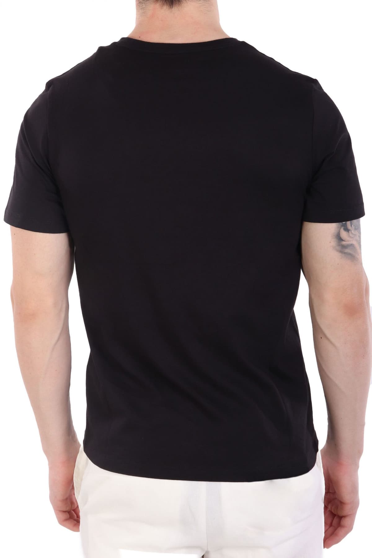 TIMBERLAND Small Linear Logo Print Tee TB0A5QQT-001 Black