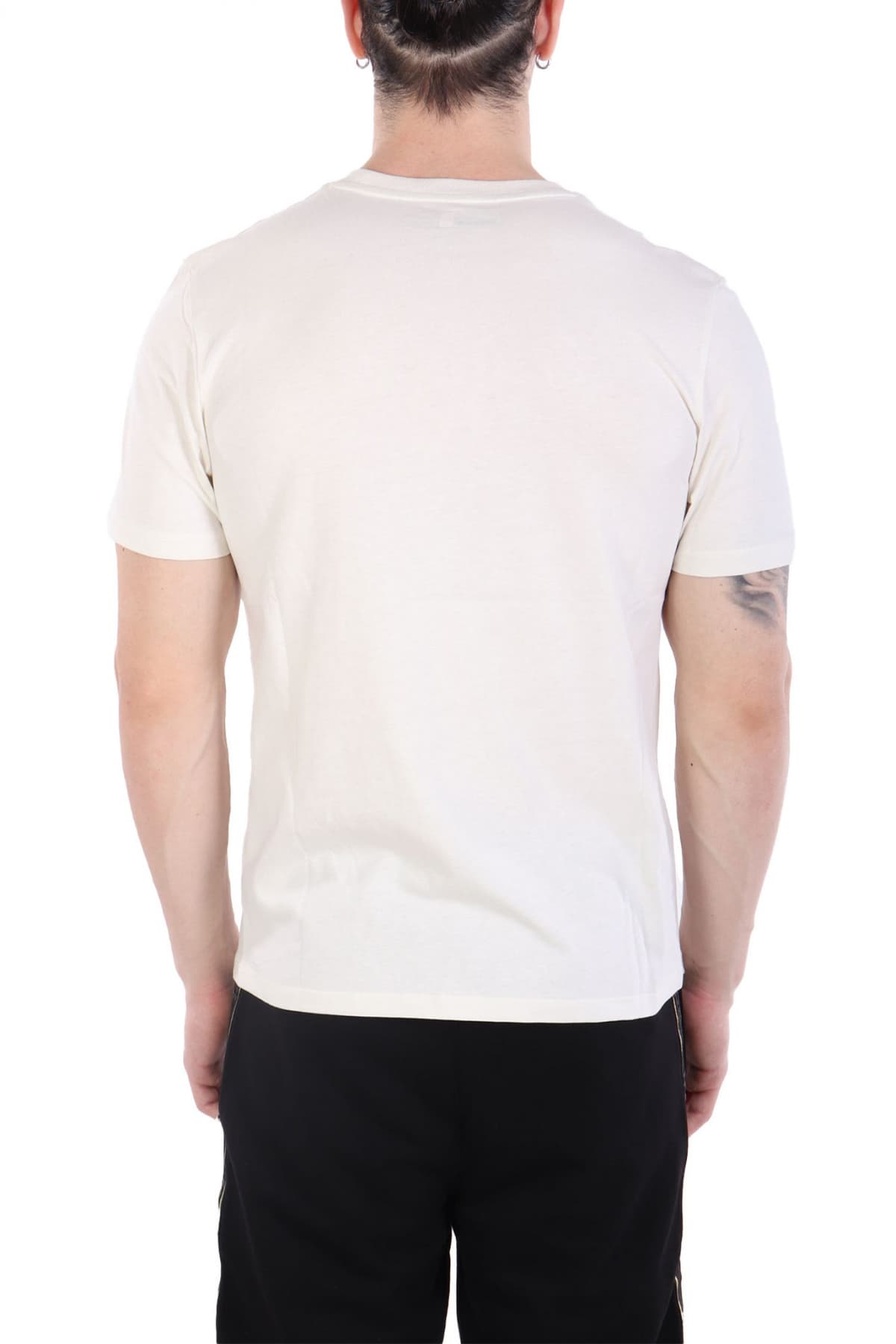 TIMBERLAND T-SHIRT CREW NECK SMALL LINEAR REGULAR FIT ΕΚΡΟΥ