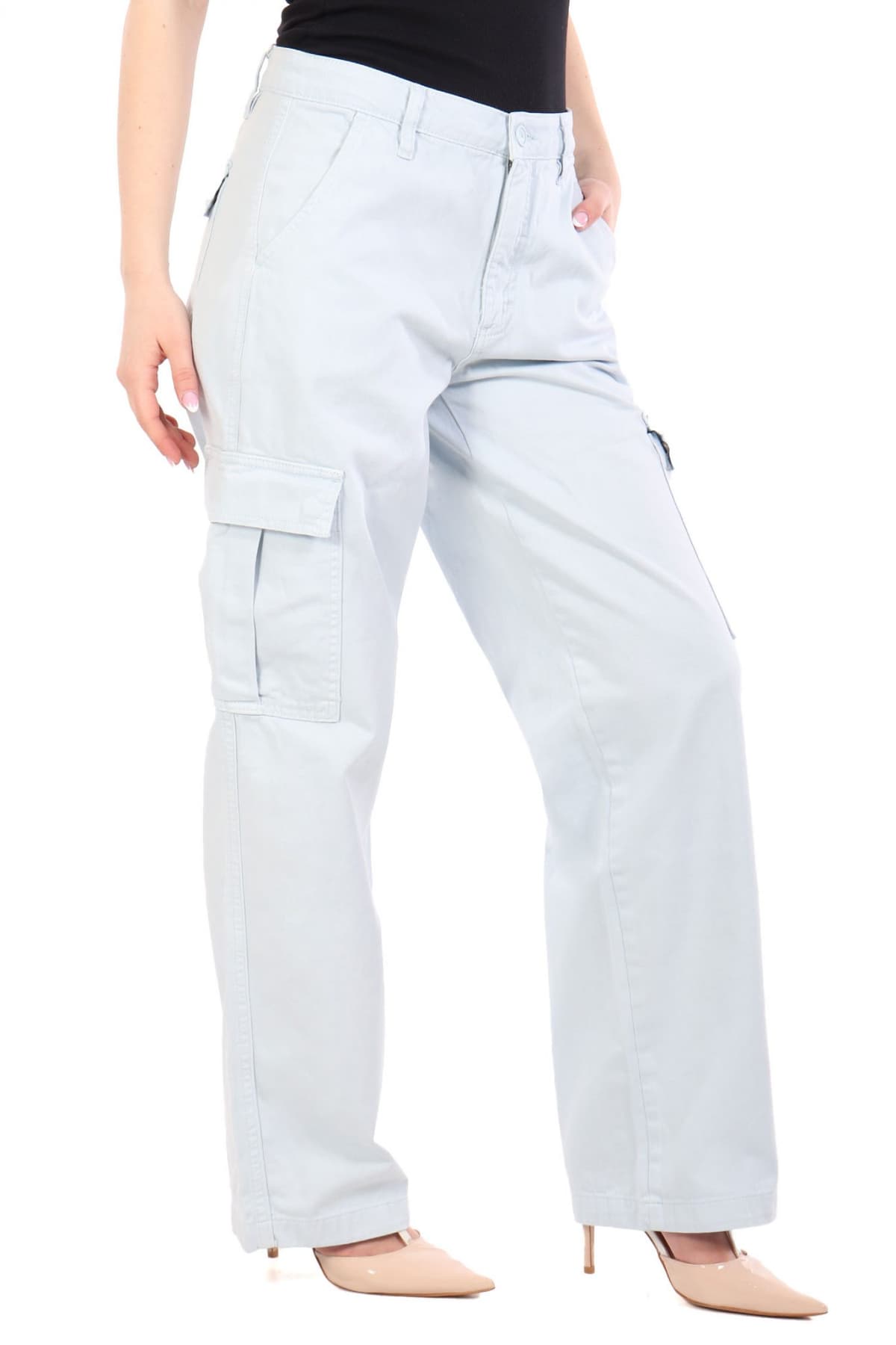 GUESS JEANS ΠΑΝΤΕΛΟΝΙ CARGO ΣΙΕΛ