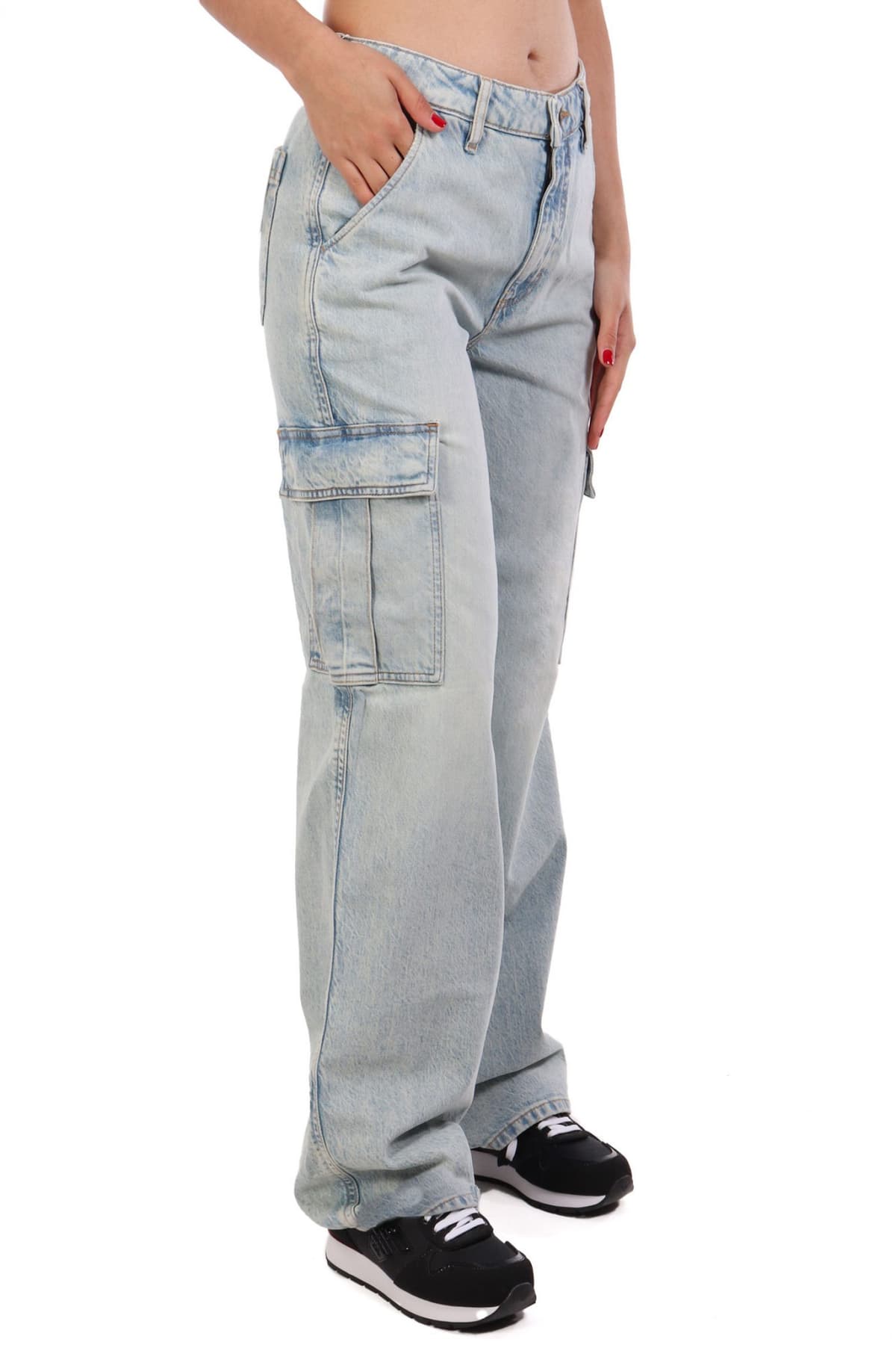 GUESS JEANS ΠΑΝΤΕΛΟΝΙ JEANS CARGO G10 ΑΝΟΙΧΤΟ ΜΠΛΕ