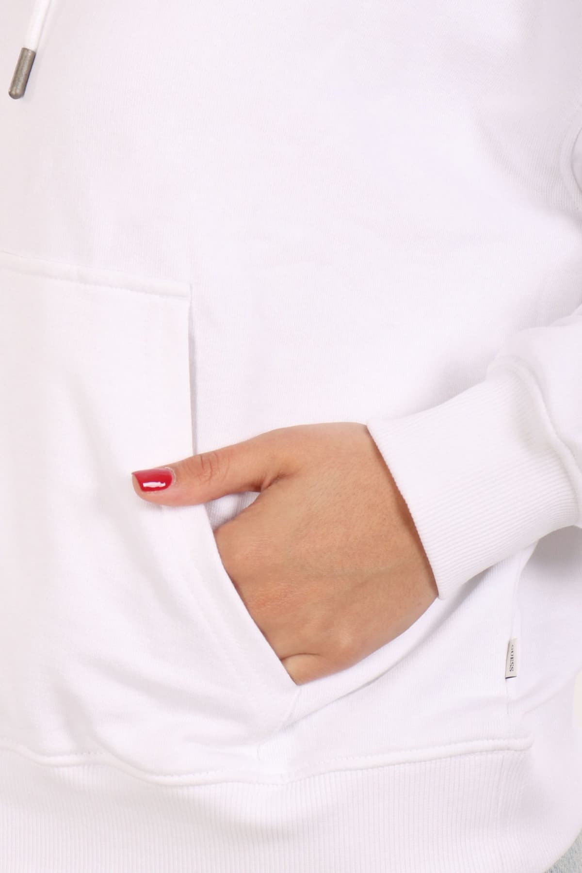 GUESS JEANS ΦΟΥΤΕΡ HOODIE ΛΕΥΚΟ