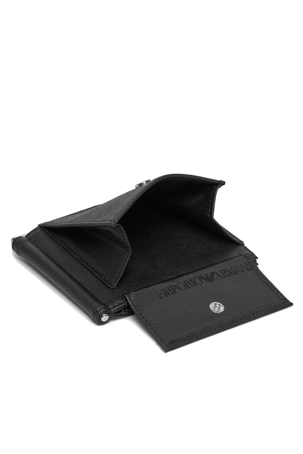 EMPORIO ARMANI ΠΟΡΤΟΦΟΛΙ LOGO ΜΑΥΡΟ