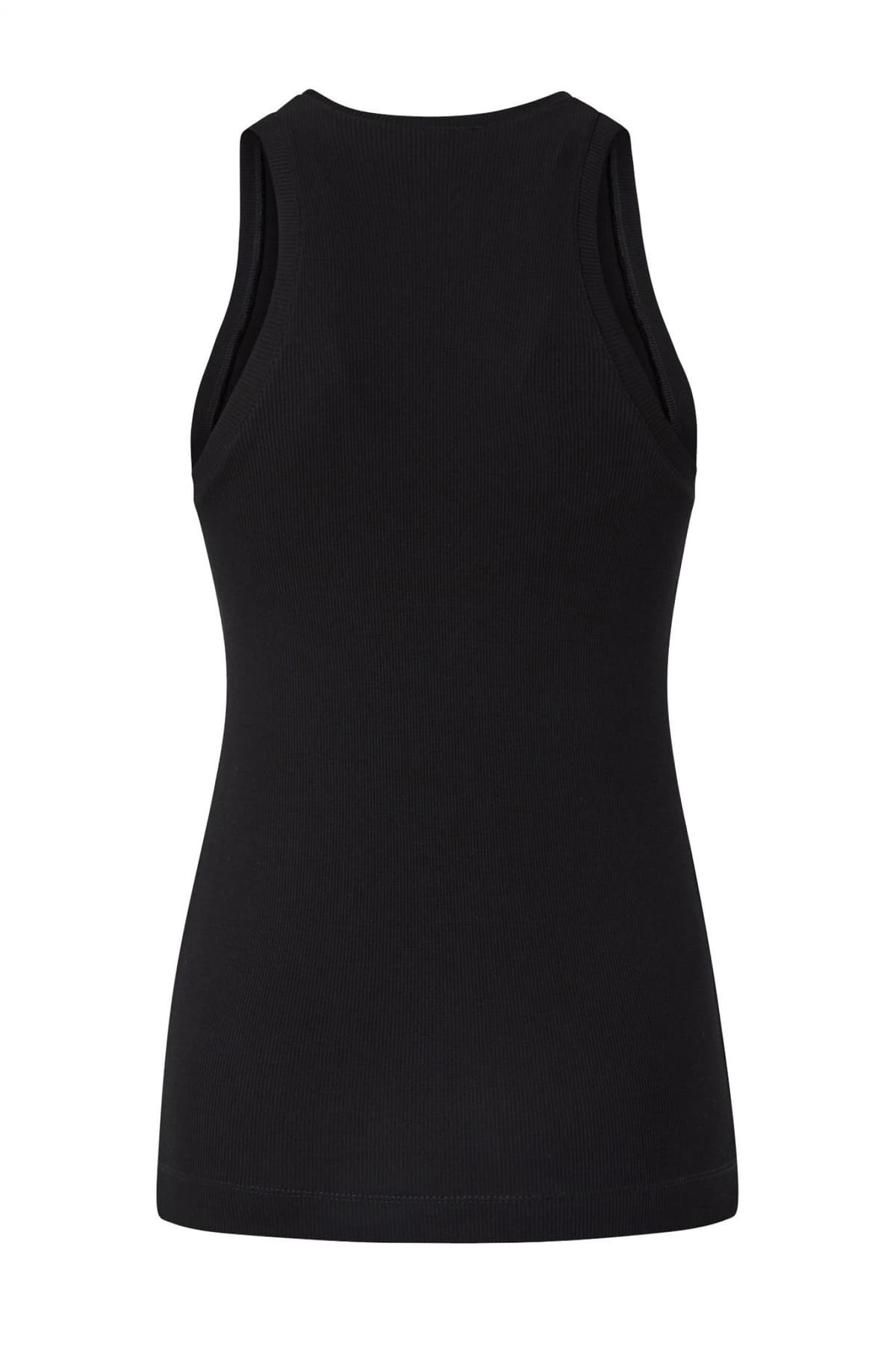 PINKO TANK TOP DISTINTO LOGO ΜΑΥΡΟ