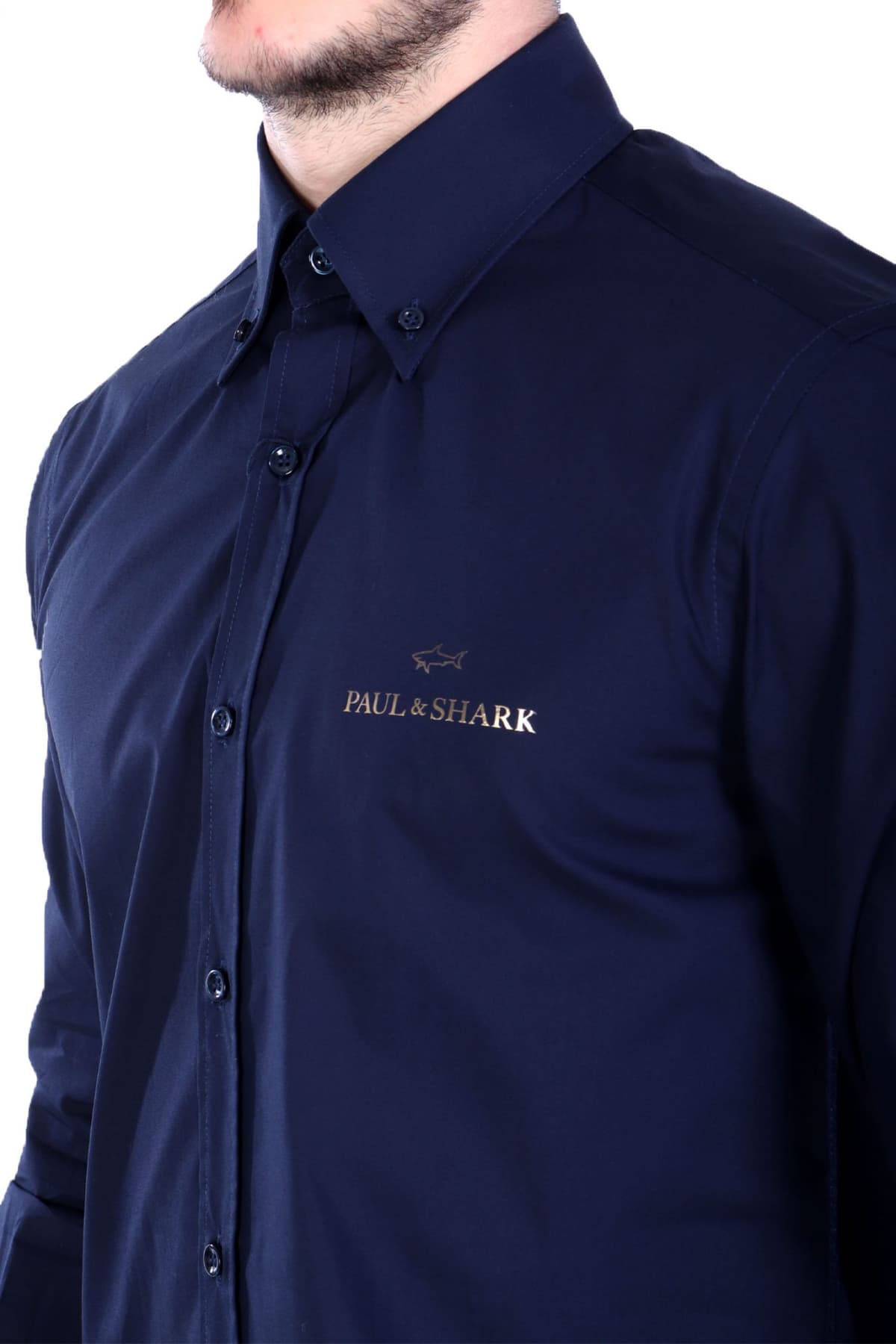PAUL&SHARK ΠΟΥΚΑΜΙΣΟ BUTTON DOWN LOGO ΜΠΛΕ