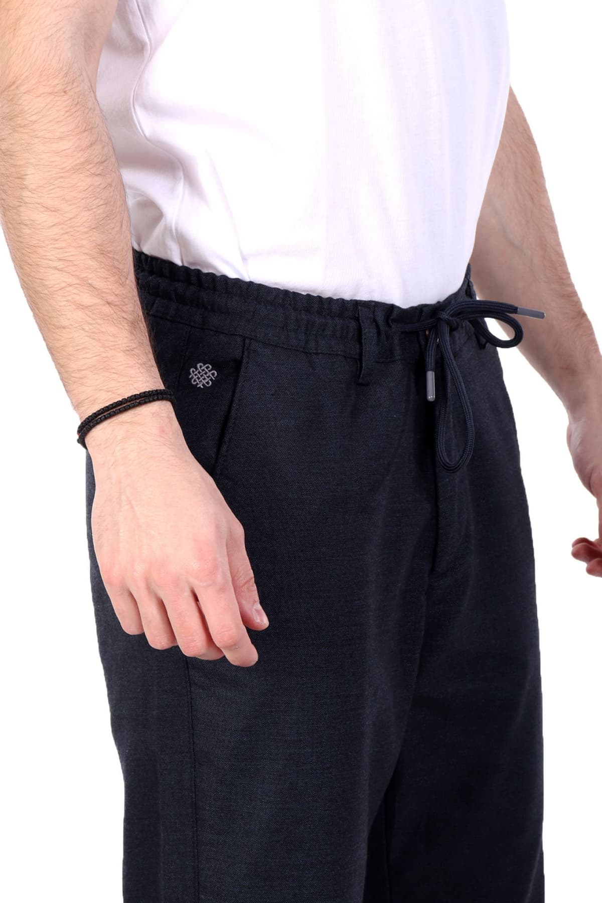 DORS ΠΑΝΤΕΛΟΝΙ CHINO ME ΛΑΣΤΙΧΟ LOGO ΜΠΛΕ