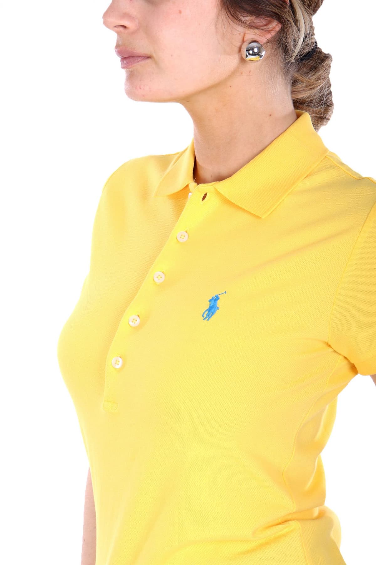 ΓΥΝΑΙΚΕΙΑ ΠΟΛΟ POLO RALPH LAUREN JULIE SLIM FIT STRETCH YELLOW POLO RALPH LAUREN