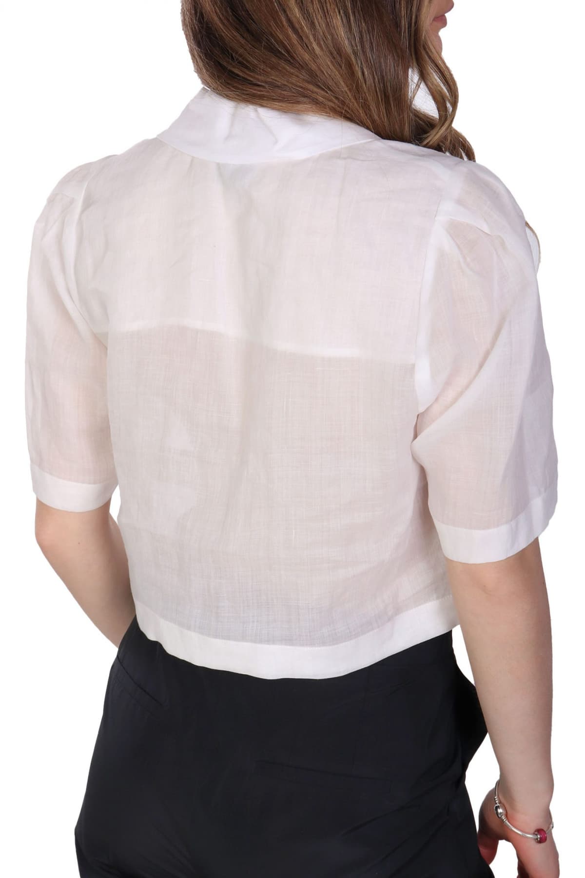 MARELLA ΠΟΥΚΑΜΙΣΟ ROGER CROP ΛΕΥΚΟ