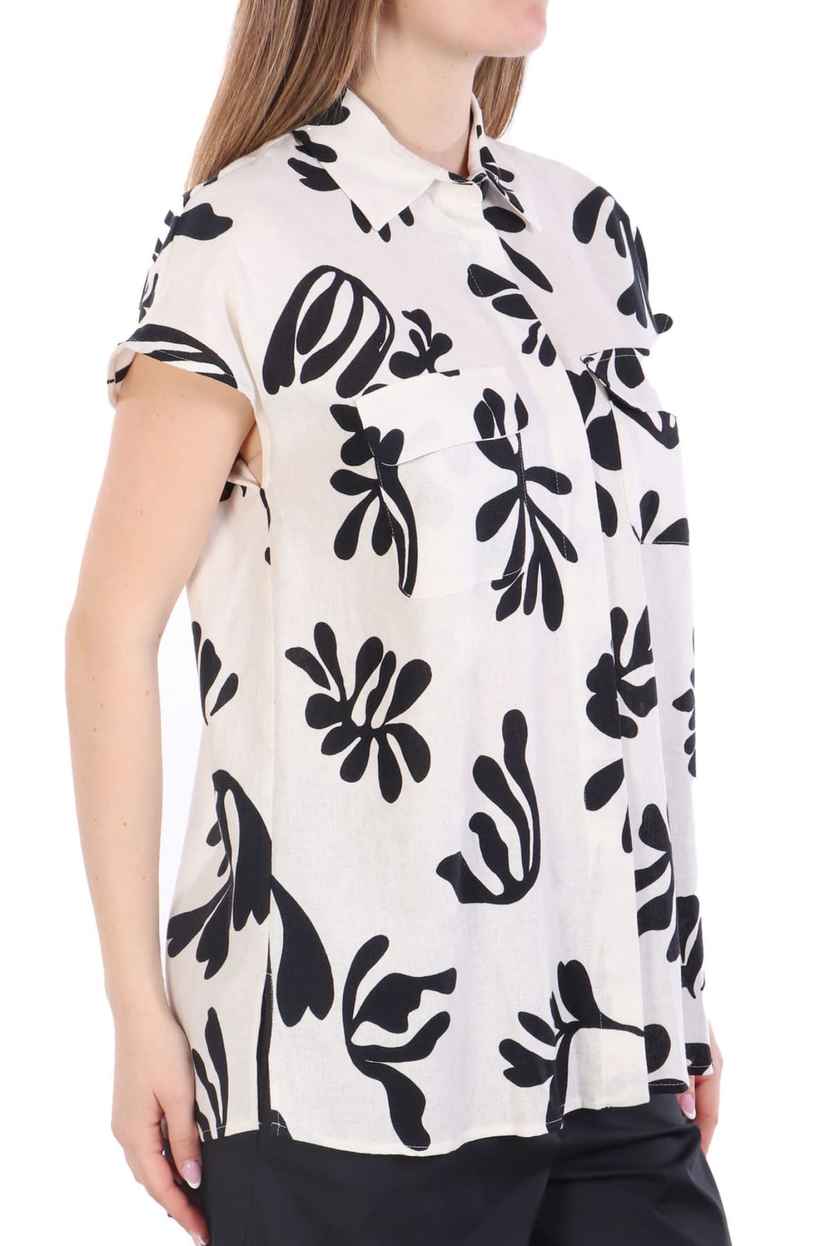 MARELLA ΠΟΥΚΑΜΙΣΟ ADDOTTO ΛΕΥΚΟ-ΜΑΥΡΟ